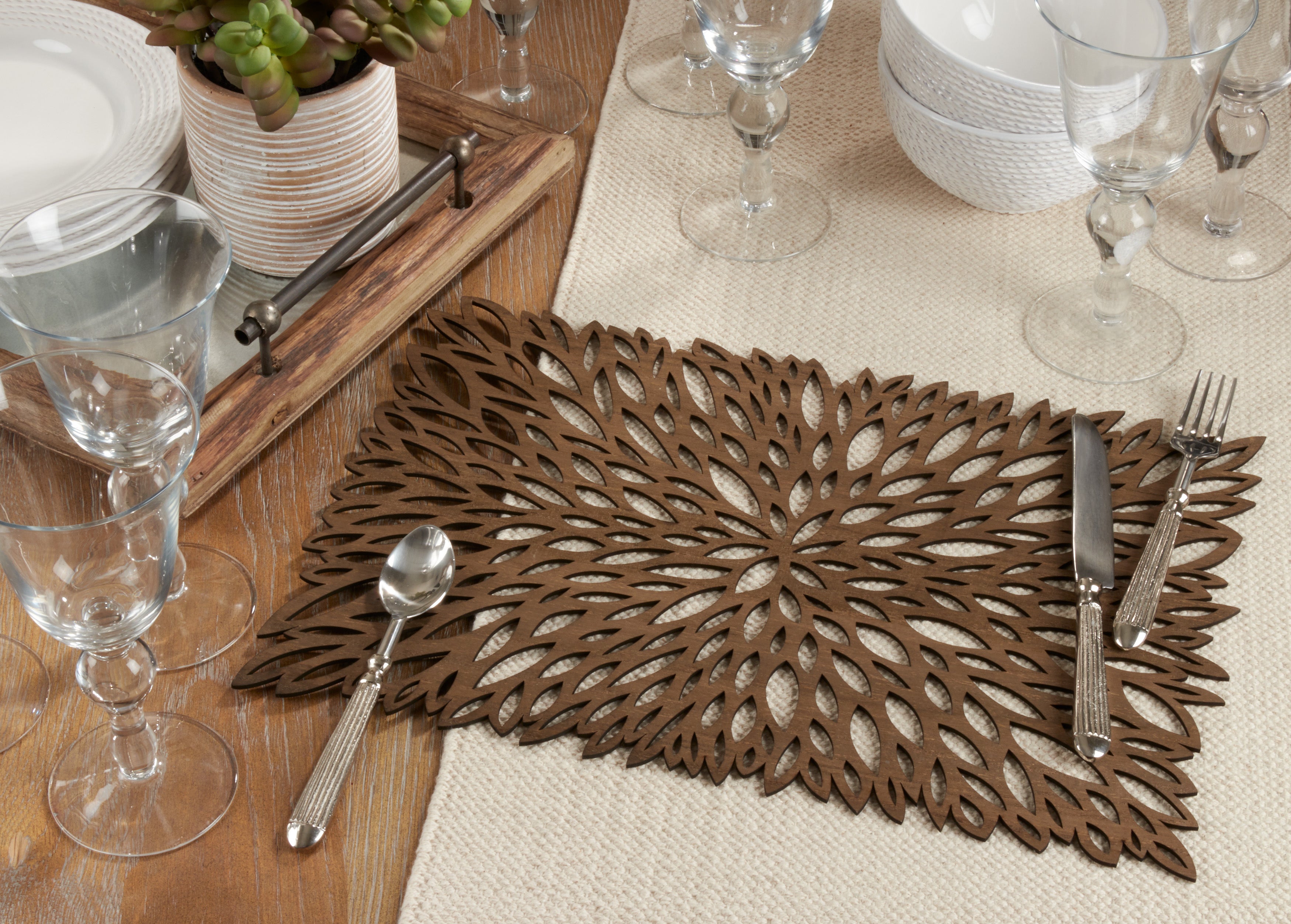 Laser Cut Placemats, Set of 4