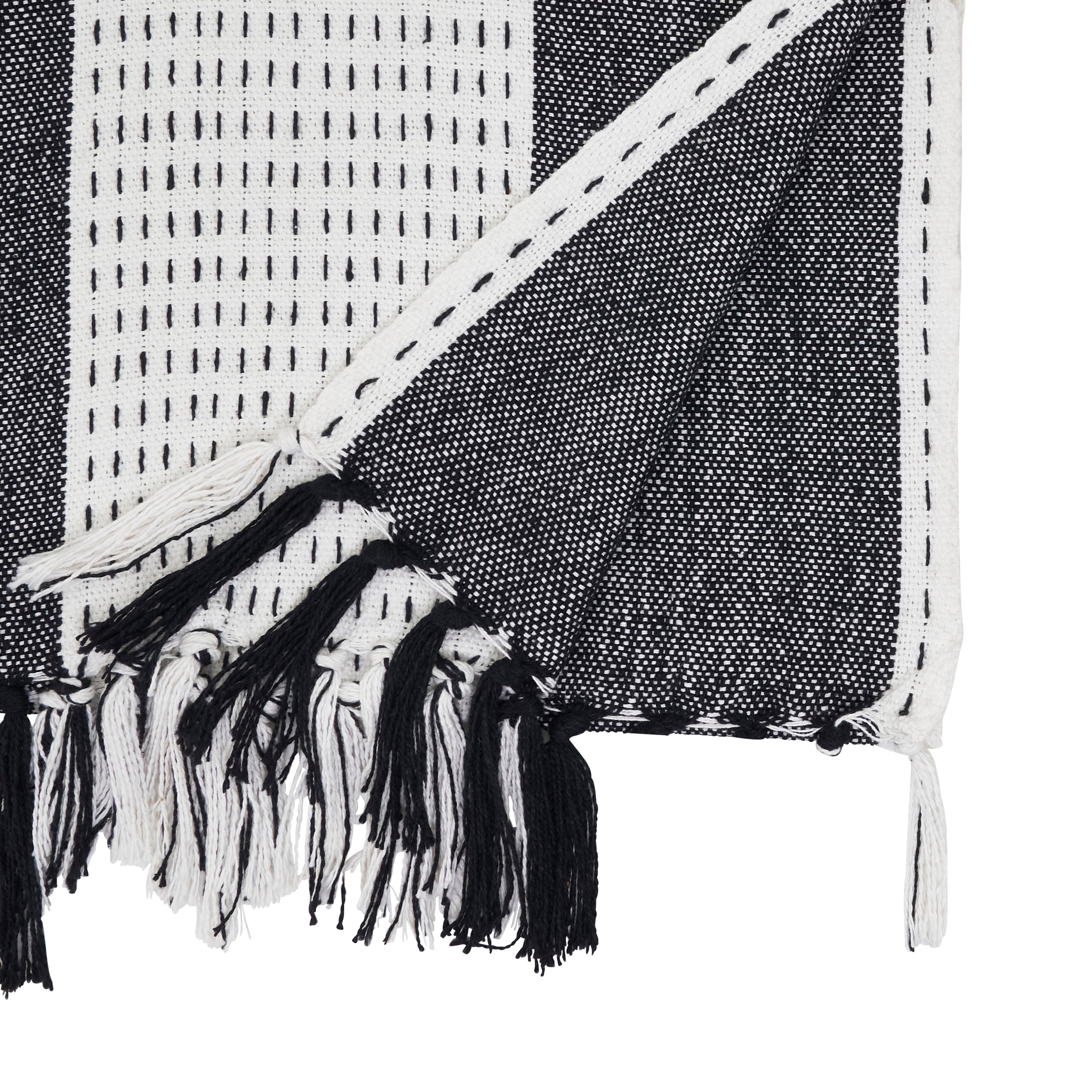Stitched Banded Table Runner