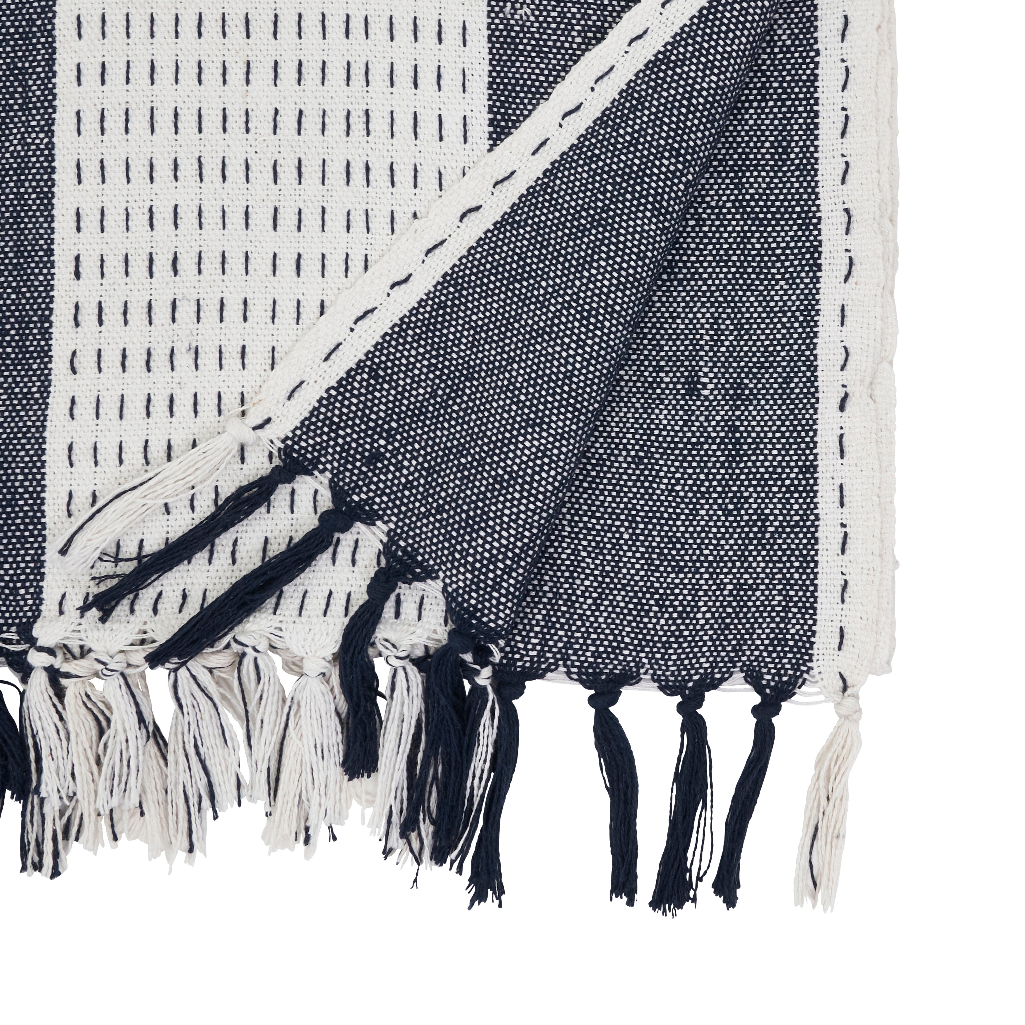 Stitched Banded Table Runner