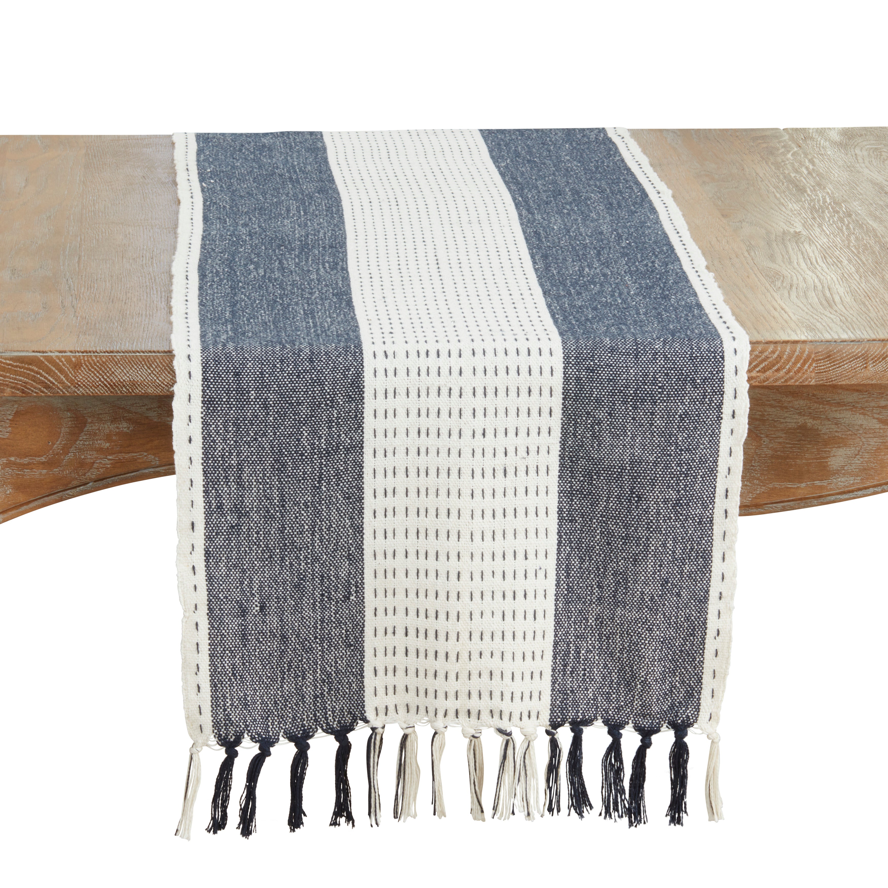Stitched Banded Table Runner