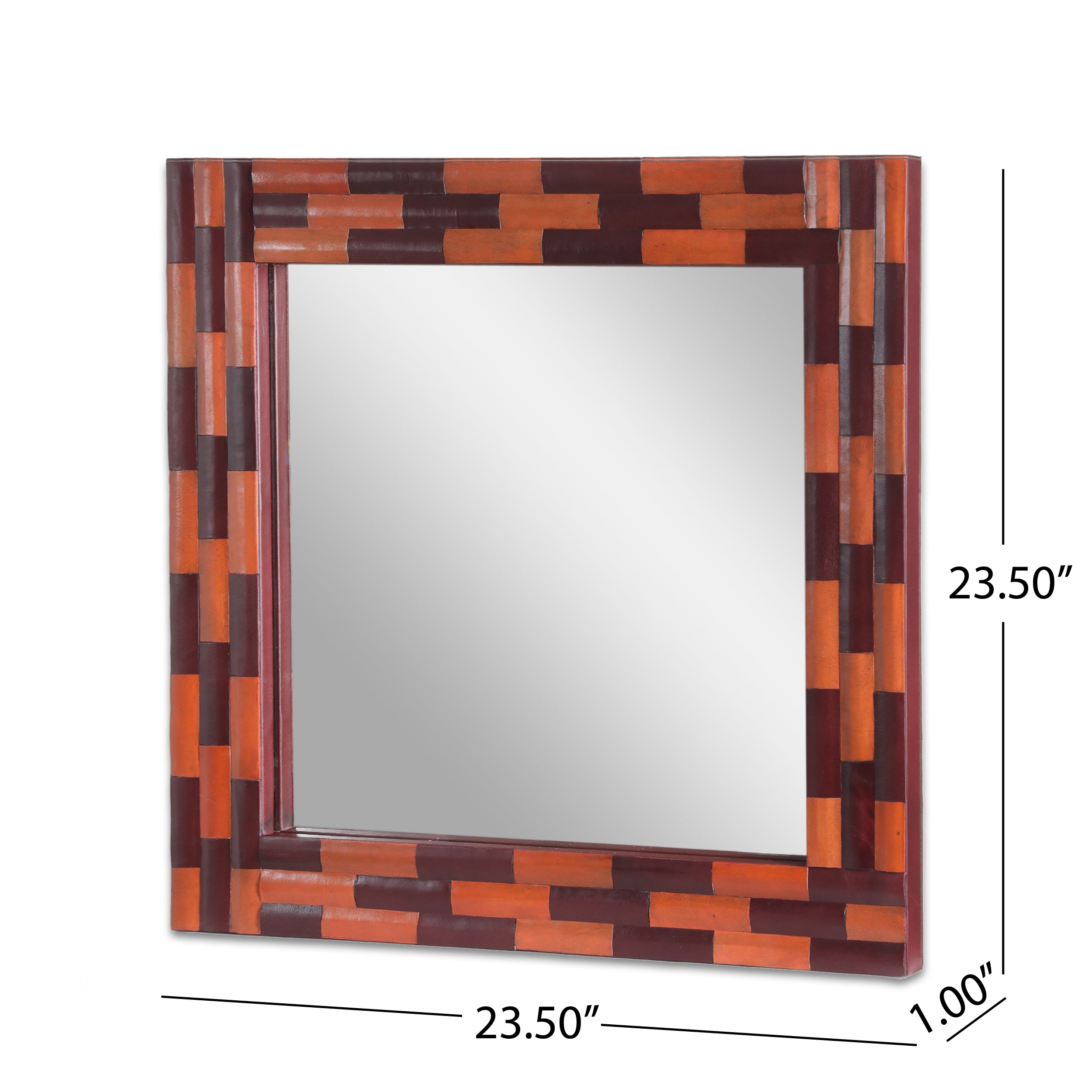 Leather Frame Wall Mirror