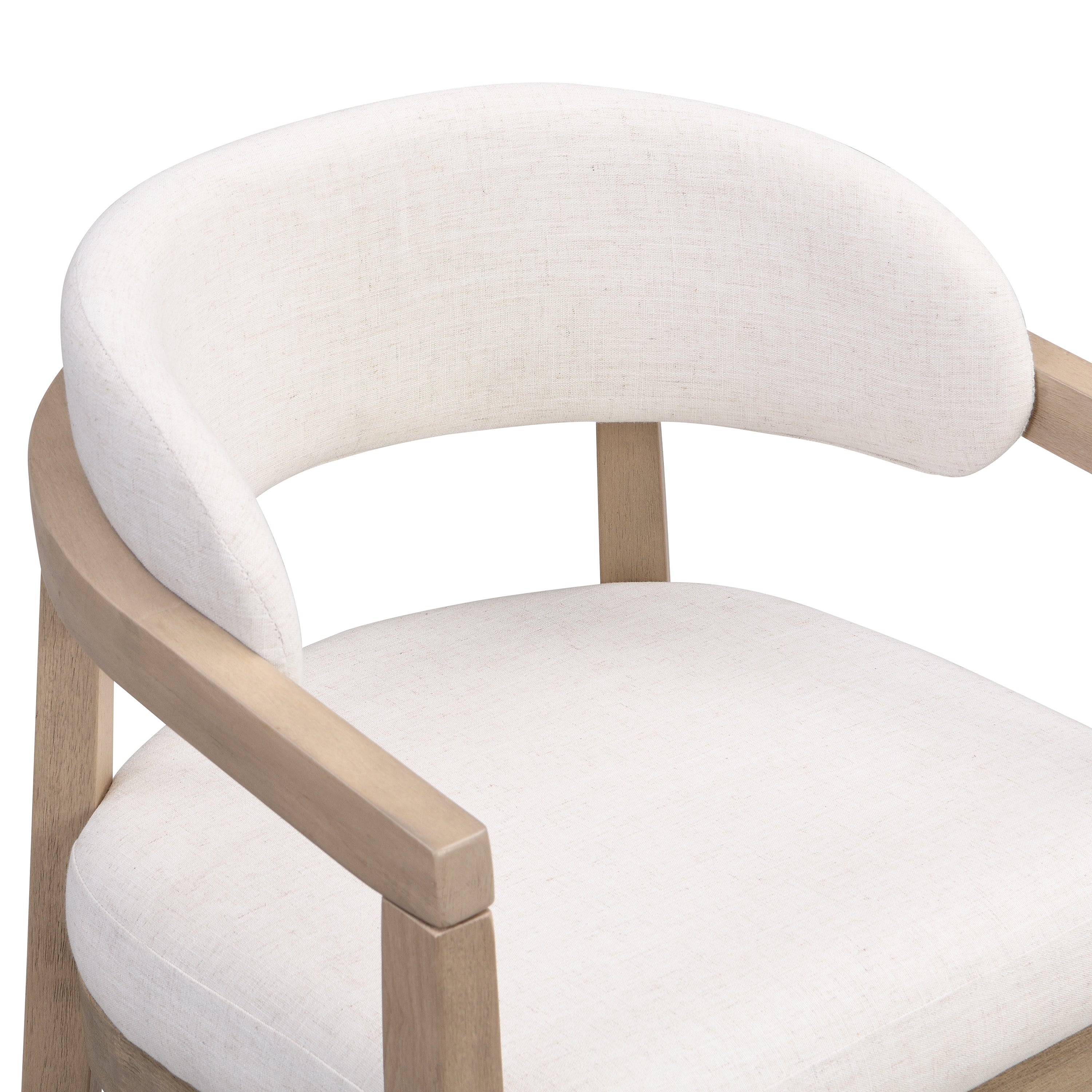 Whitfield 7-Piece Wood Upholstered Dining Set with U-Back Chairs