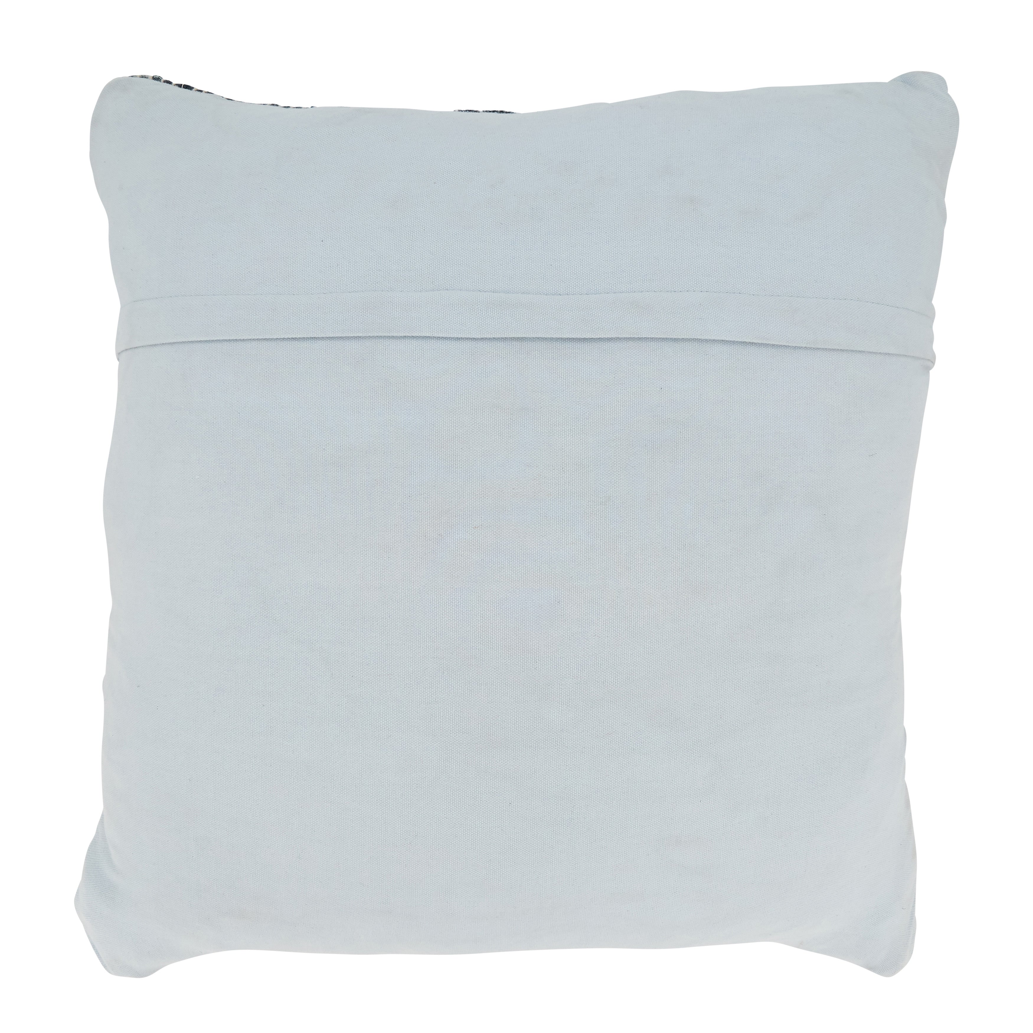 Denim Delight Chindi Poly Filled Throw Pillow