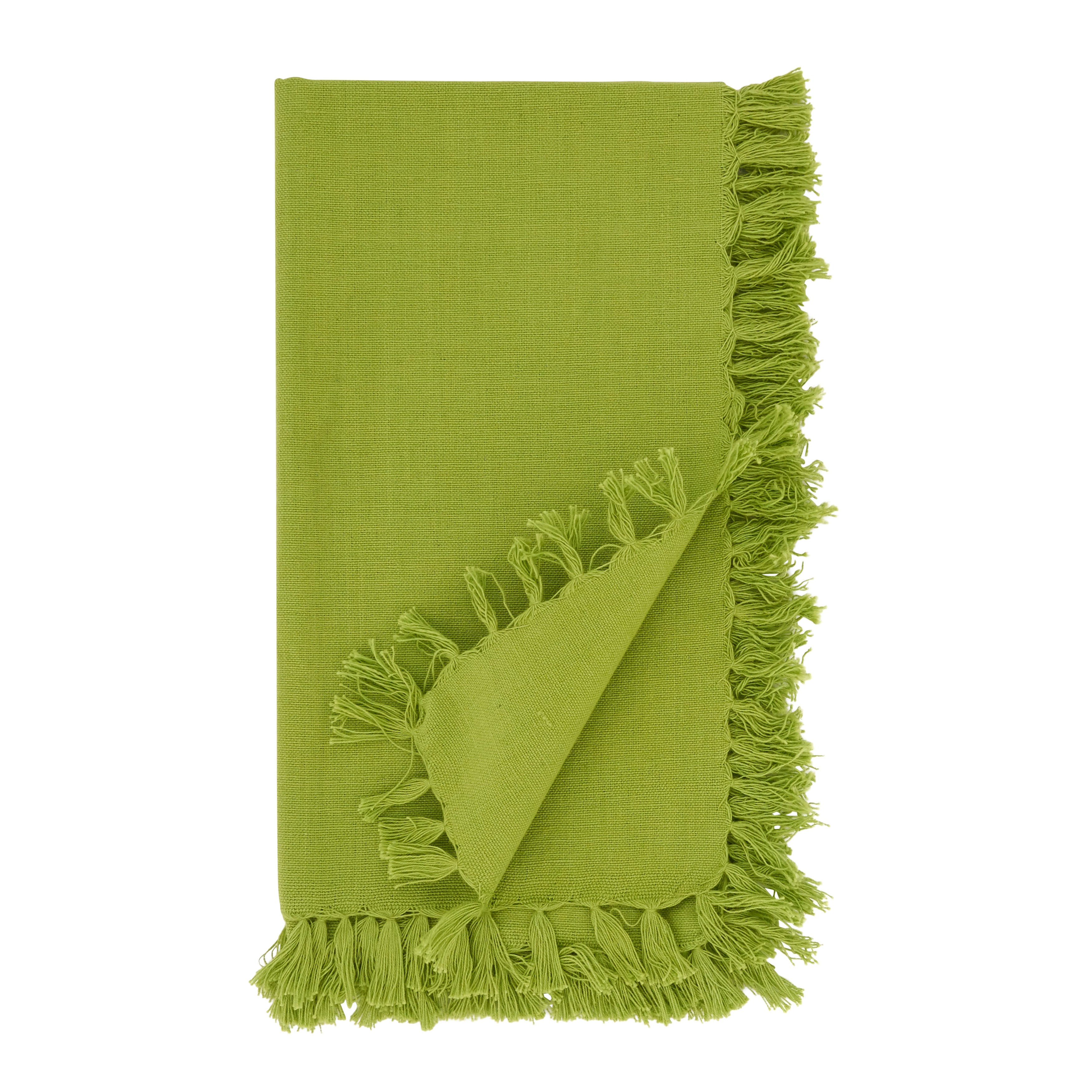 Fringed Design Dinner Napkins, Set of 4
