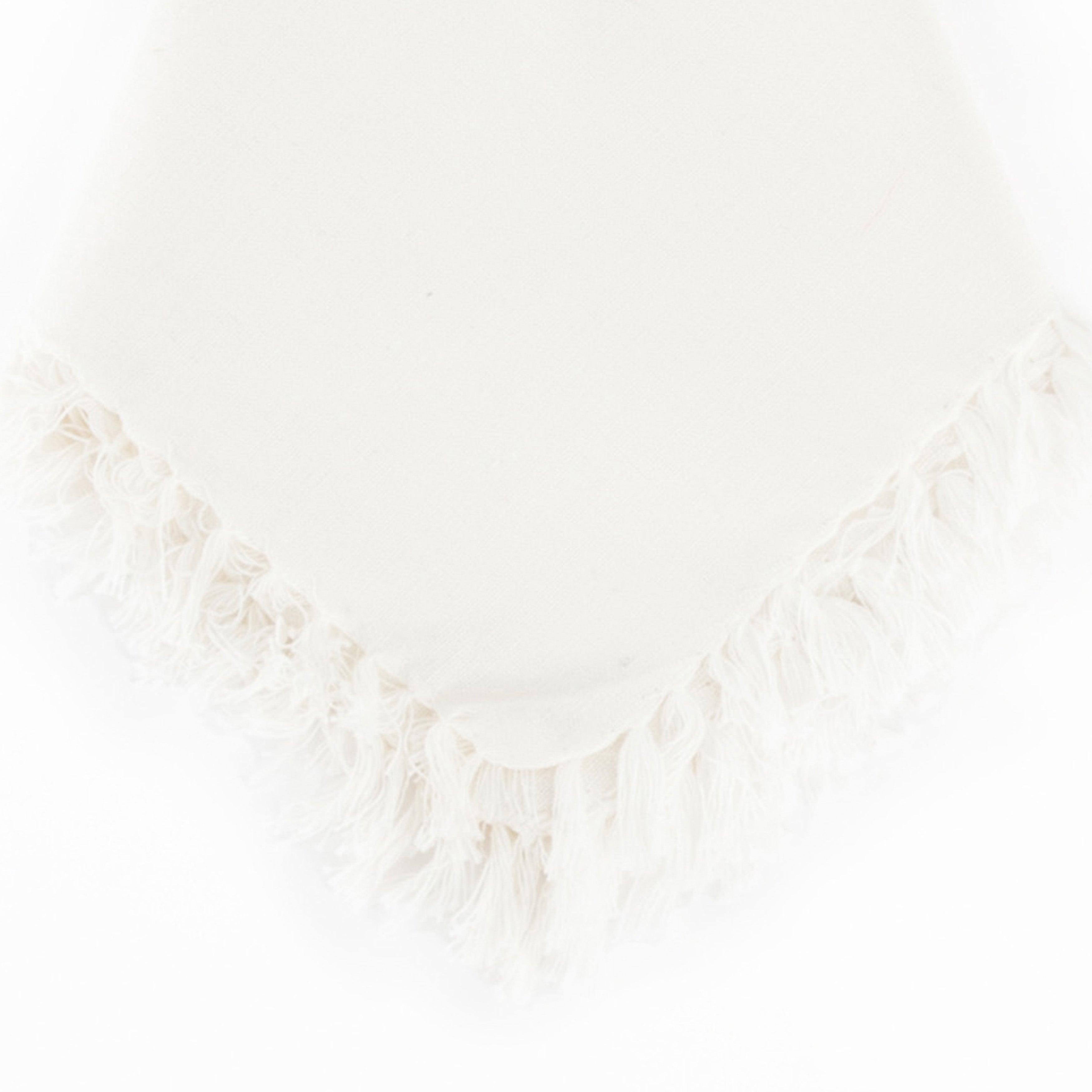 Fringed Design Dinner Napkins, Set of 4