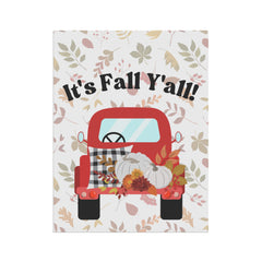 Its Fall Ya'll Red Harvest Truck Garden & House Banner