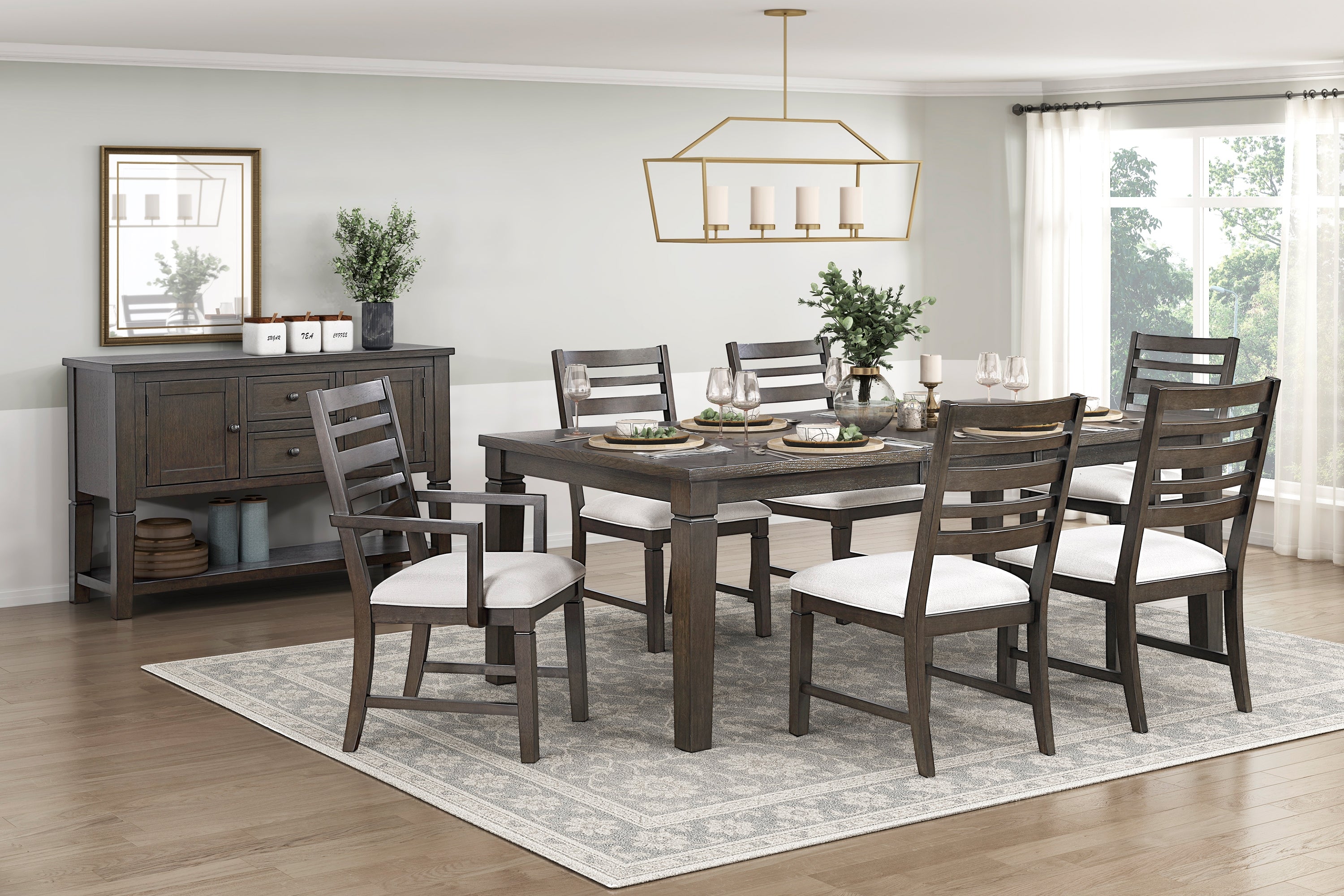 Classic Dark Espresso Expandable Dining Table