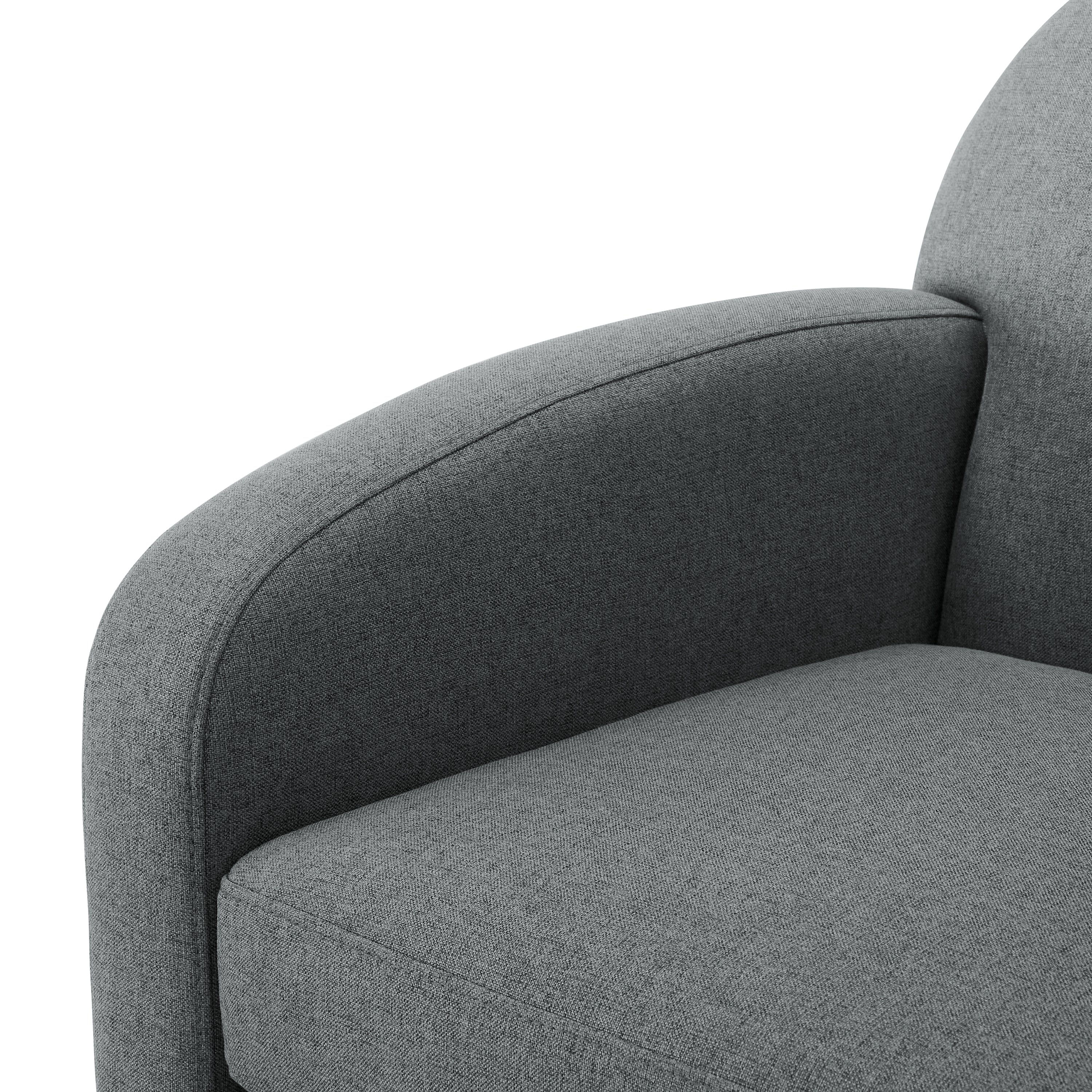 Edie Modern Round Back Swivel Accent Chair