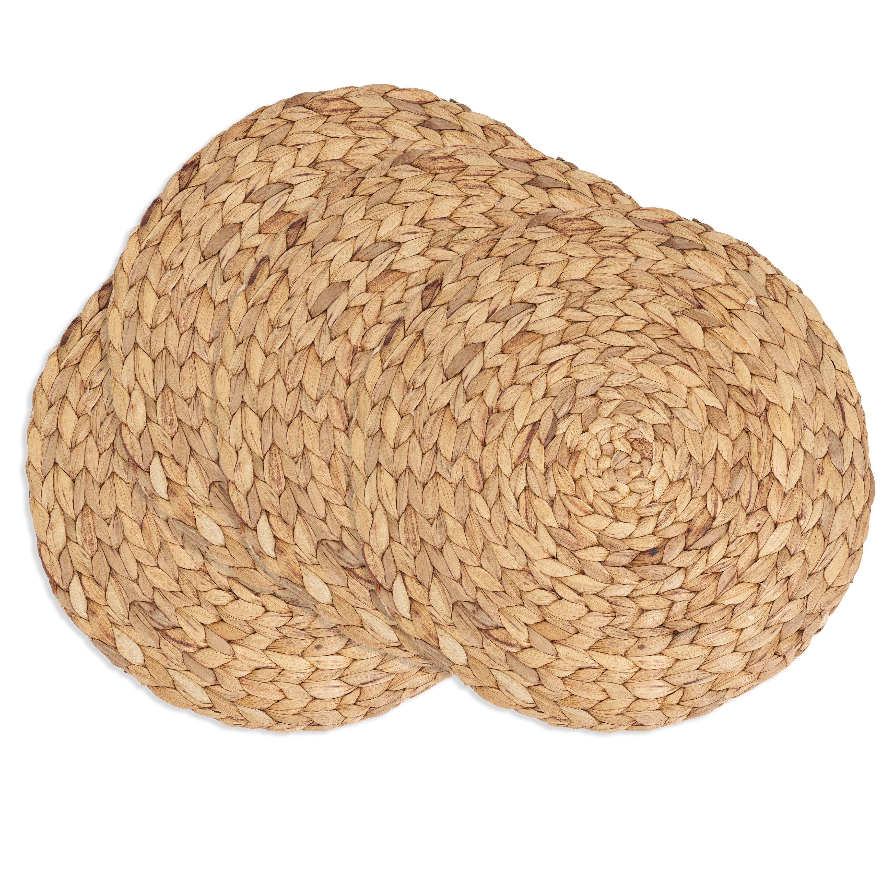 Handwoven Water Hyacinth Placemat, Set of 4