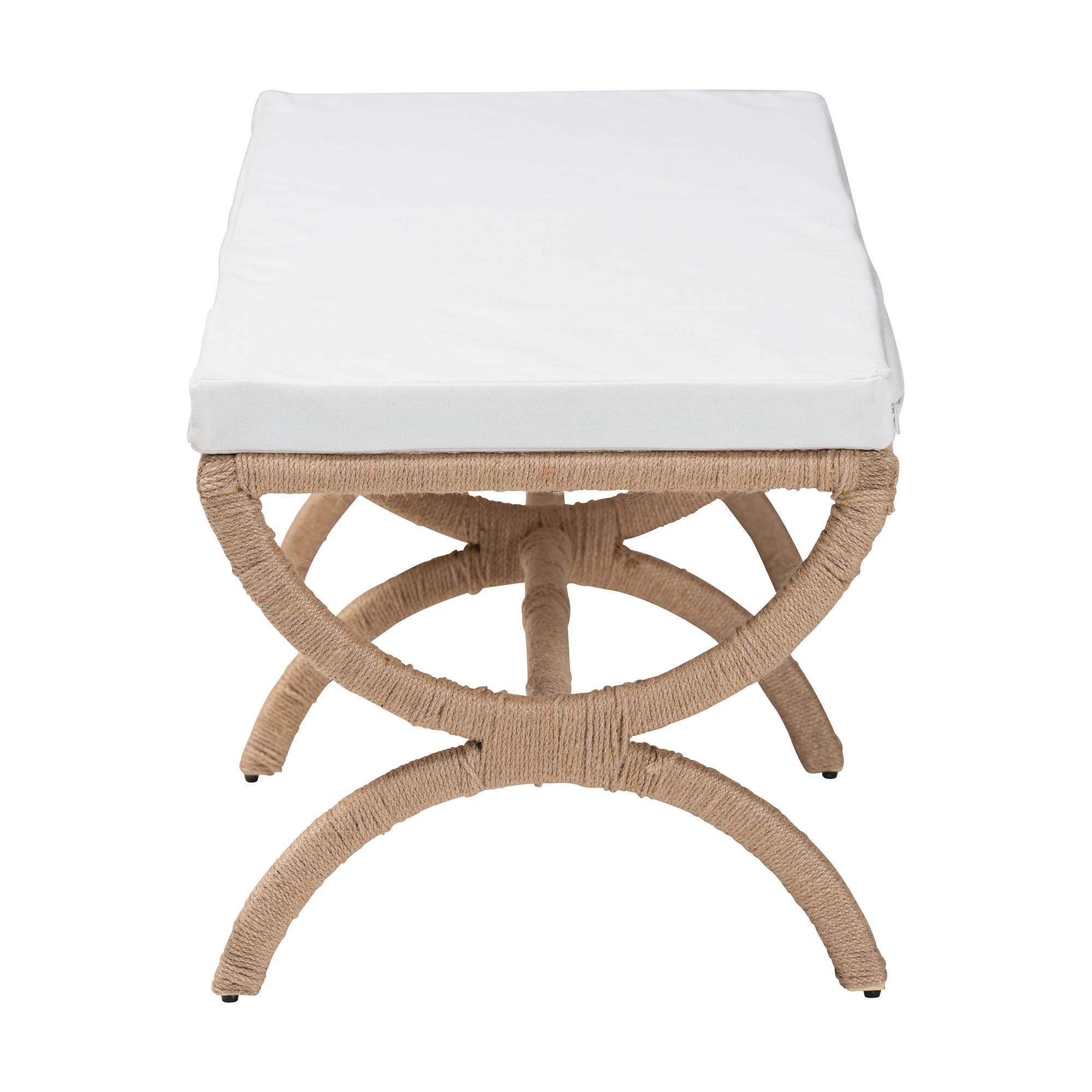 Anya Natural Jute Accent Bench
