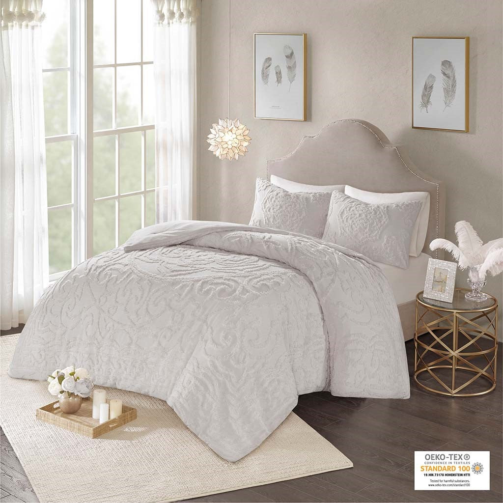 Laetitia 2-Piece Cotton Chenille Comforter Set