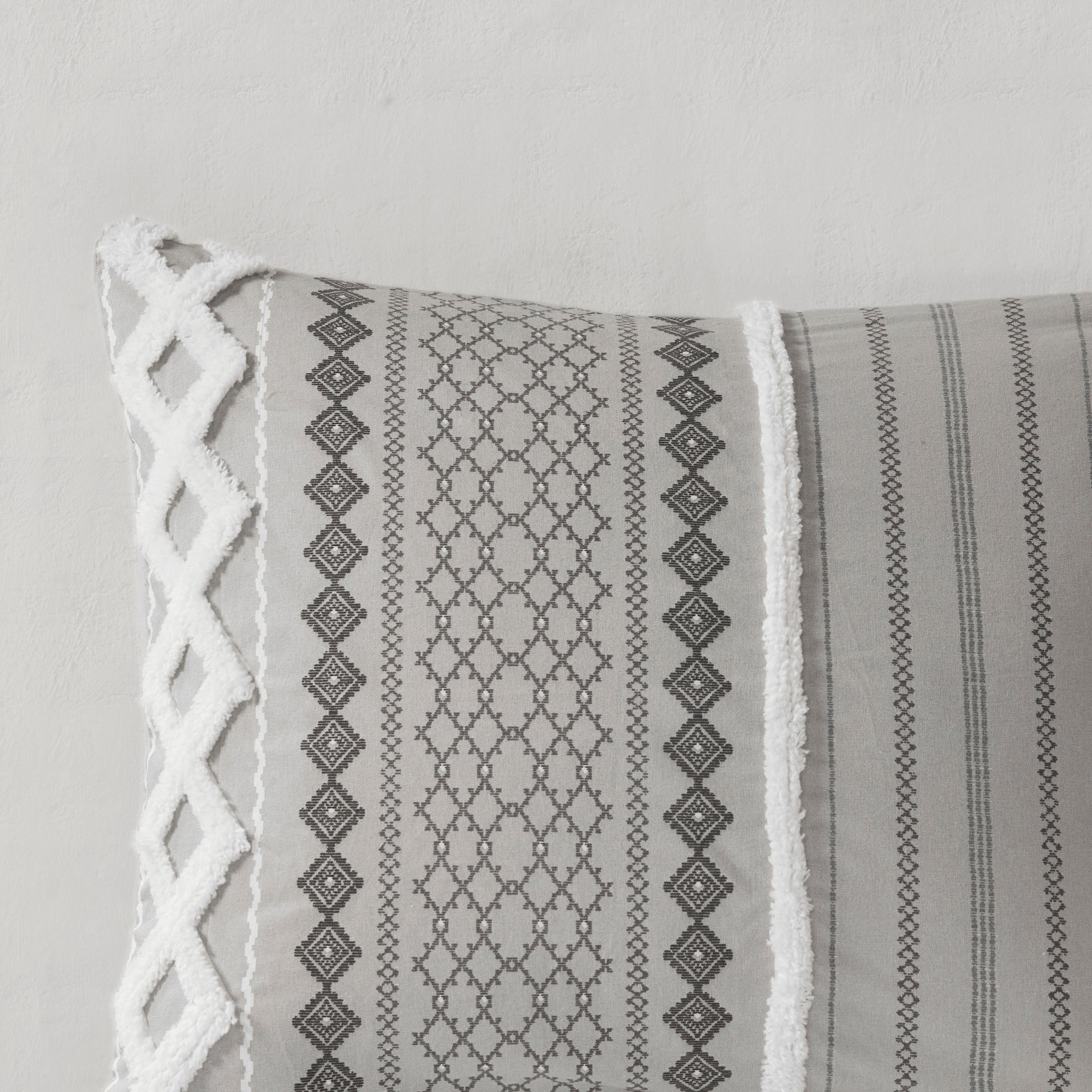 Imani Cotton Printed Comforter Set with Chenille