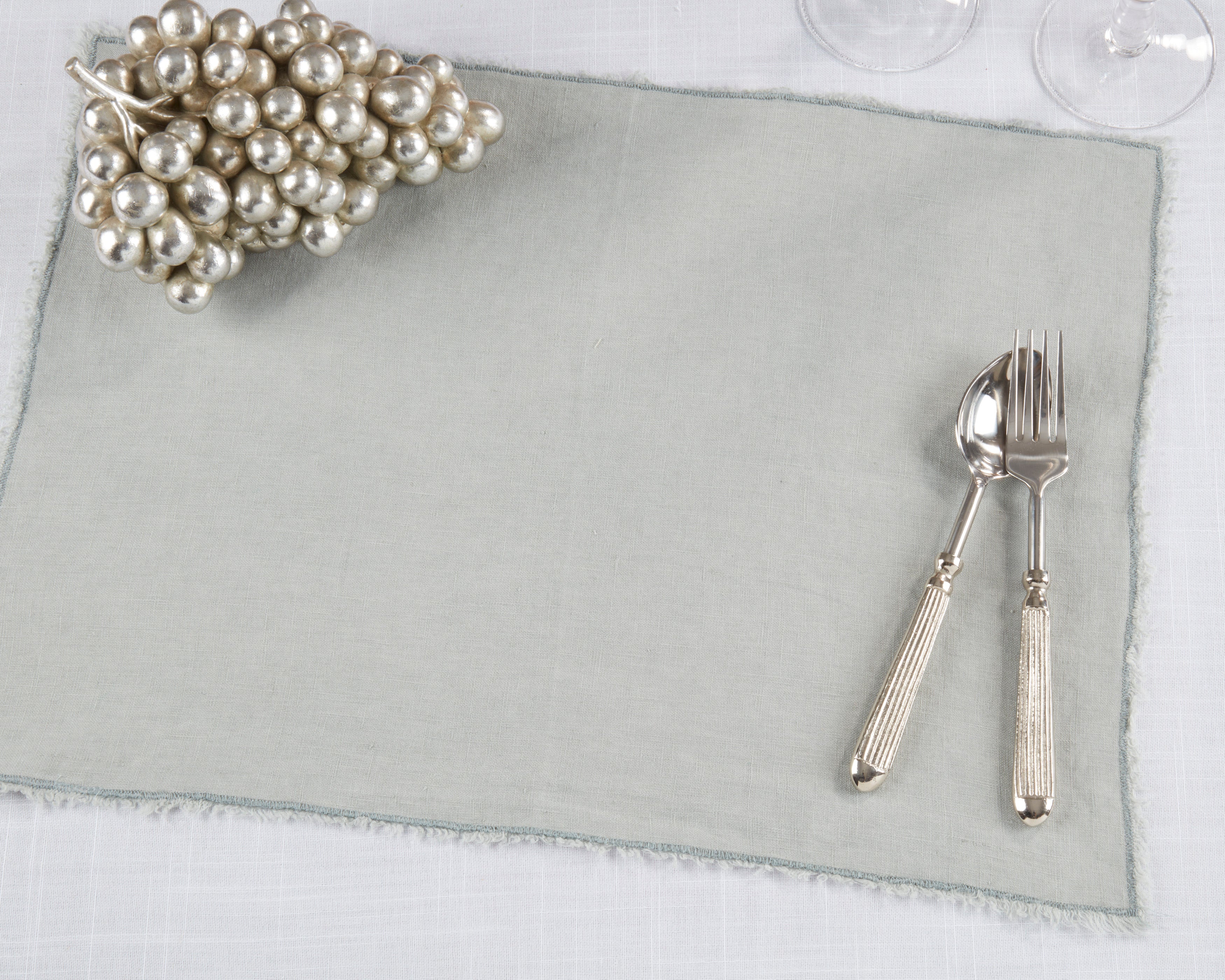 Linen Stone Washed Placemat, Set of 4
