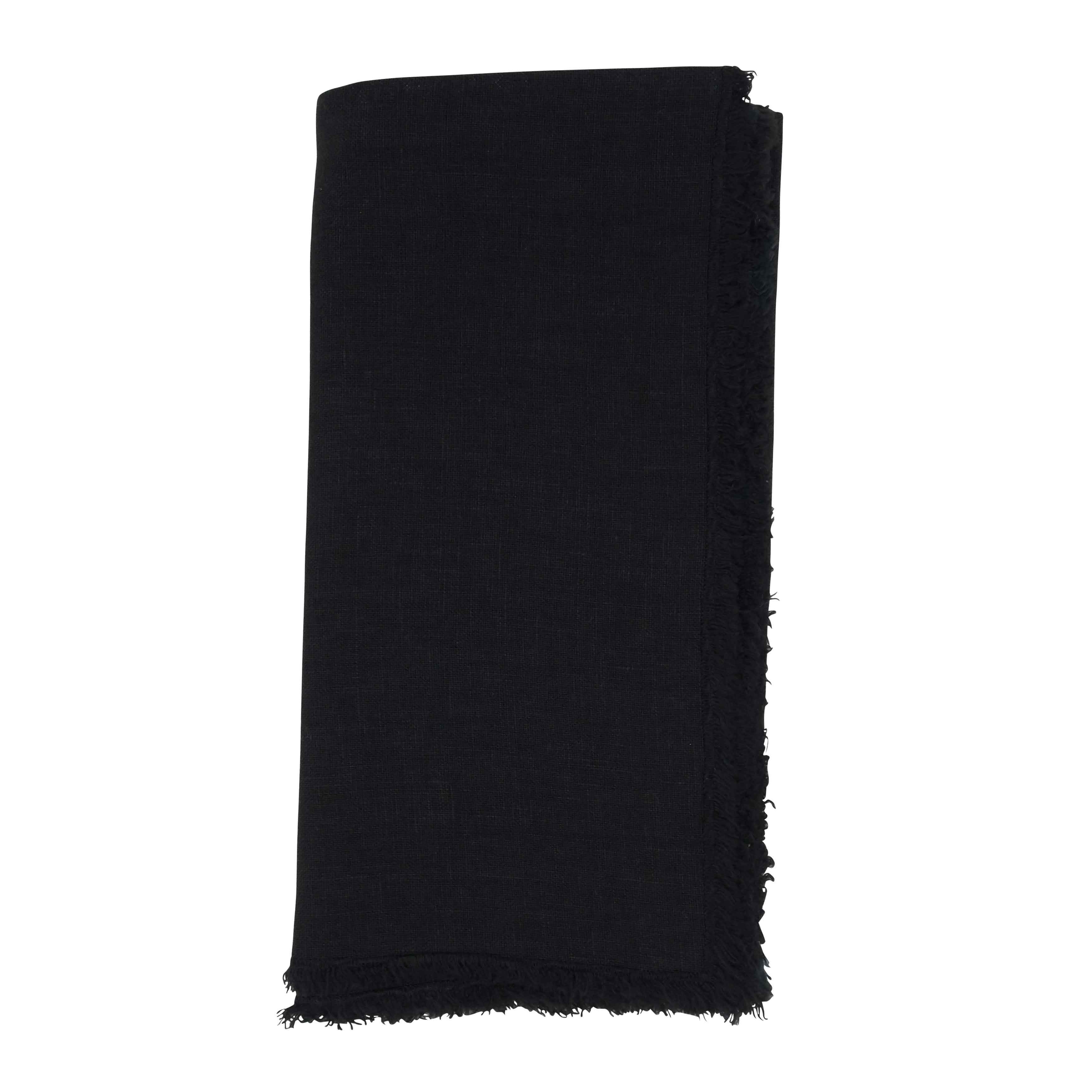 Fringe Linen Table Napkin, Set of 4