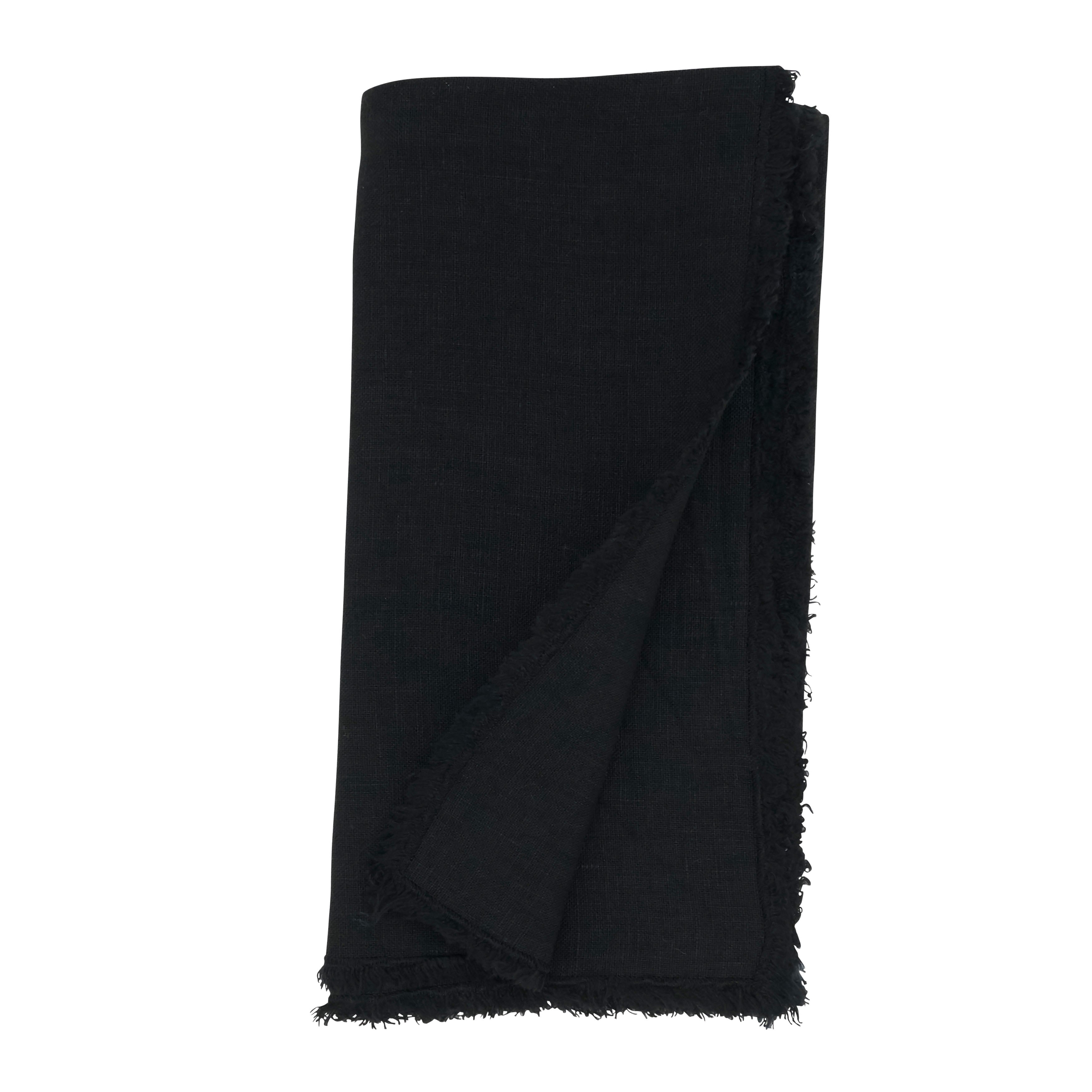 Fringe Linen Table Napkin, Set of 4