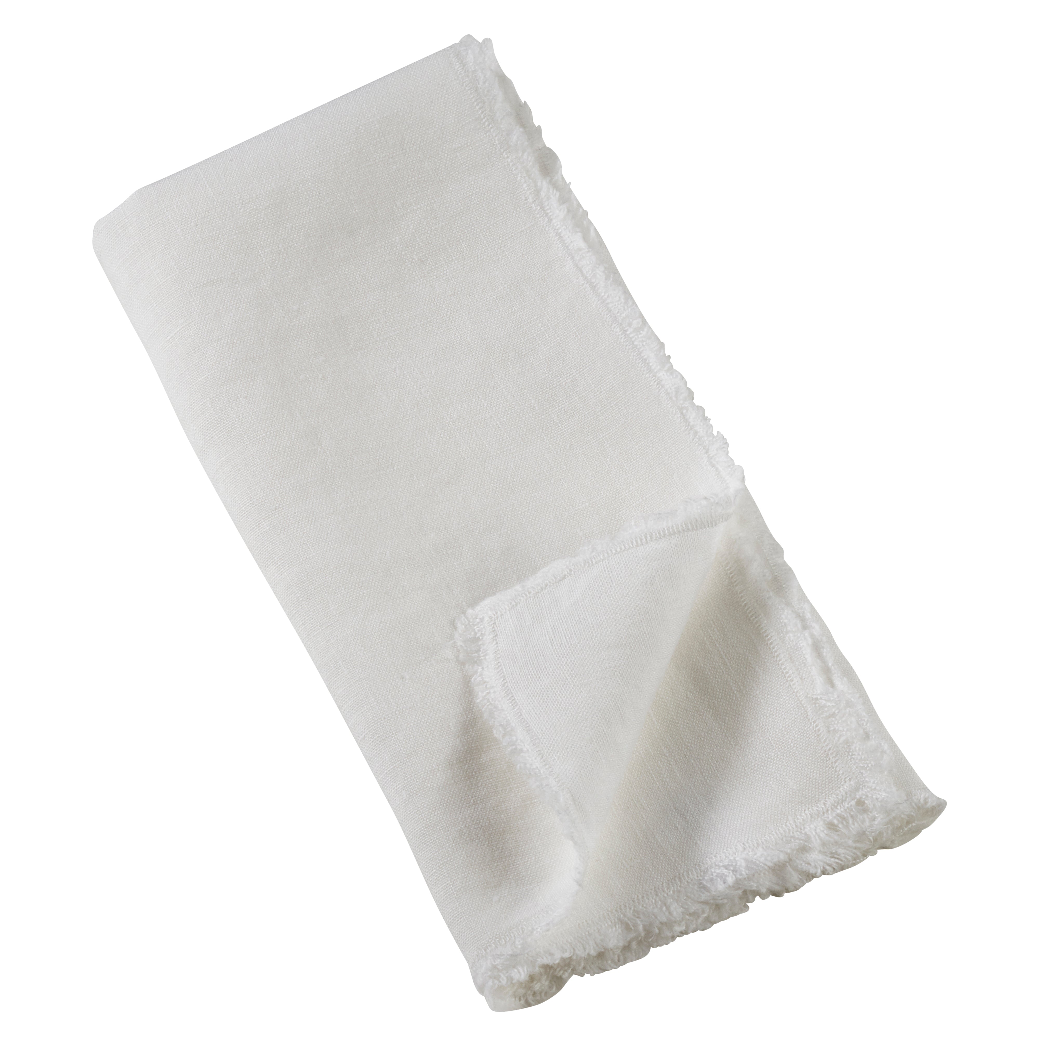 Fringe Linen Table Napkin, Set of 4