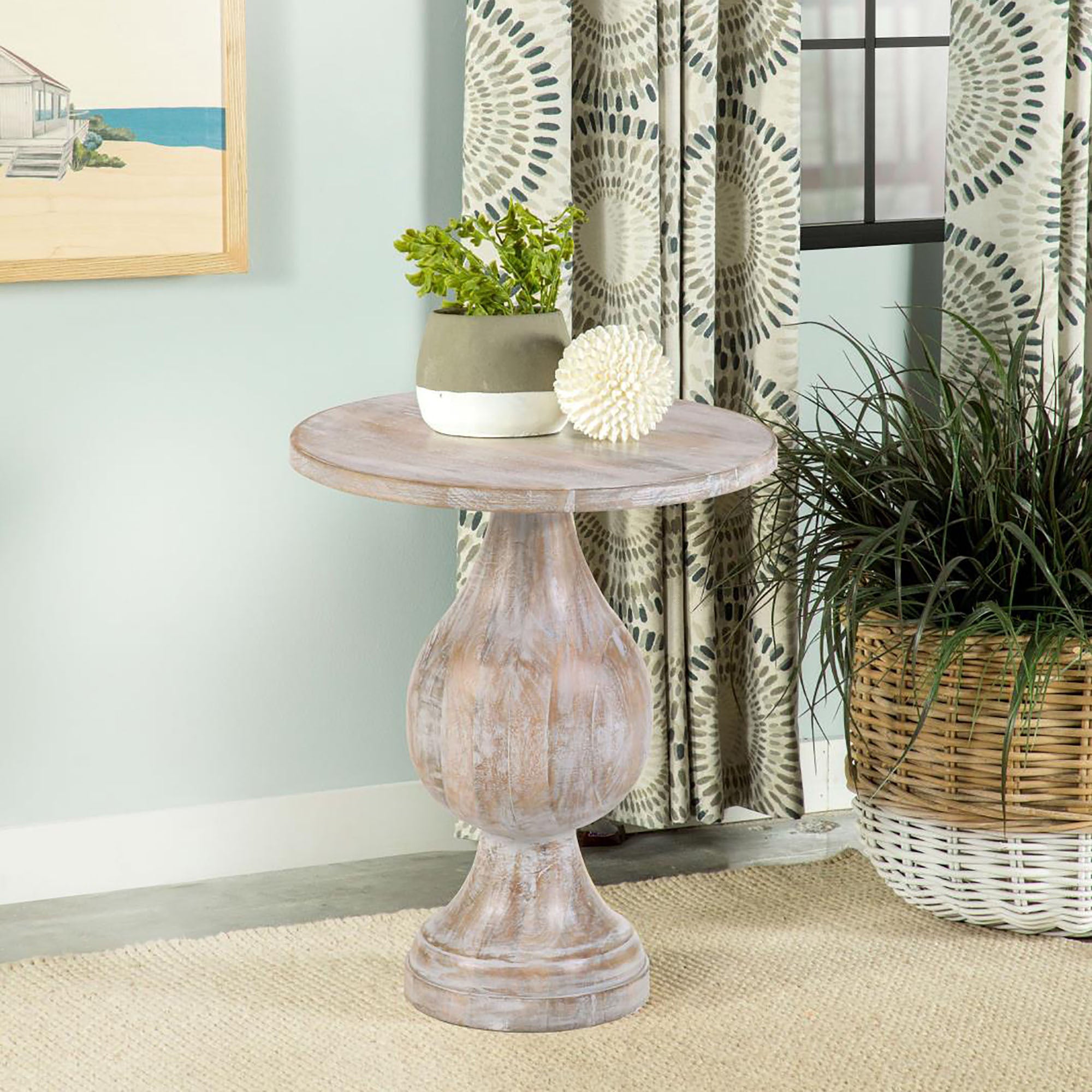 Pedestal Accent Table