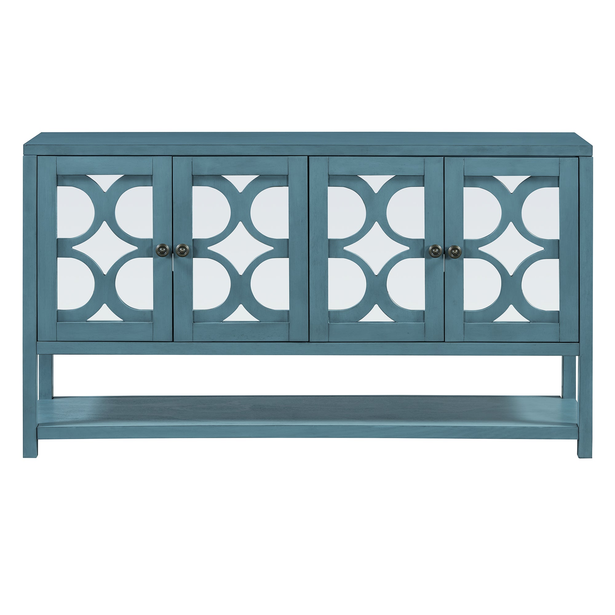 Mirrored Door Console Table