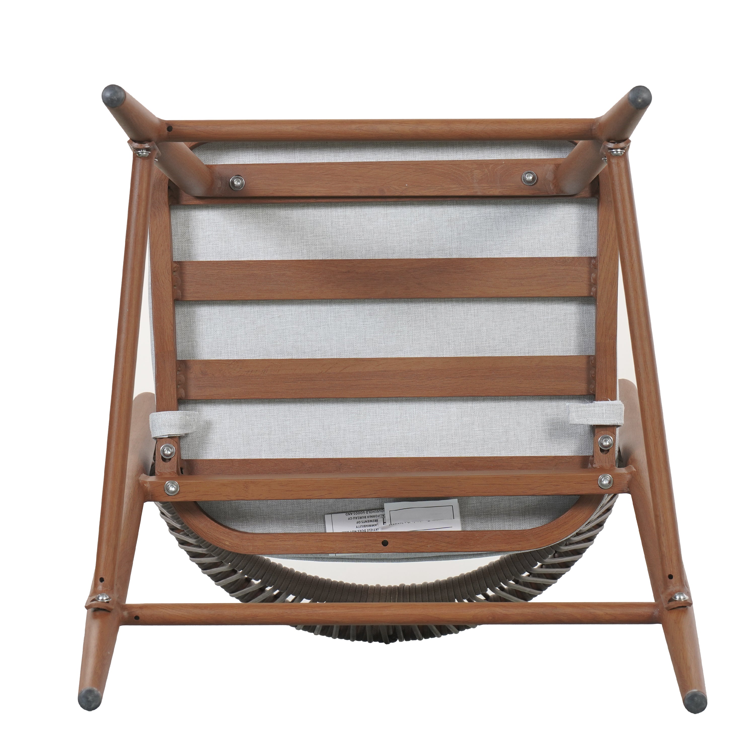 Outdoor Metal Frame Stools with Scallop-Shaped Backrest & Water-Resistant Cushions, Set of 2