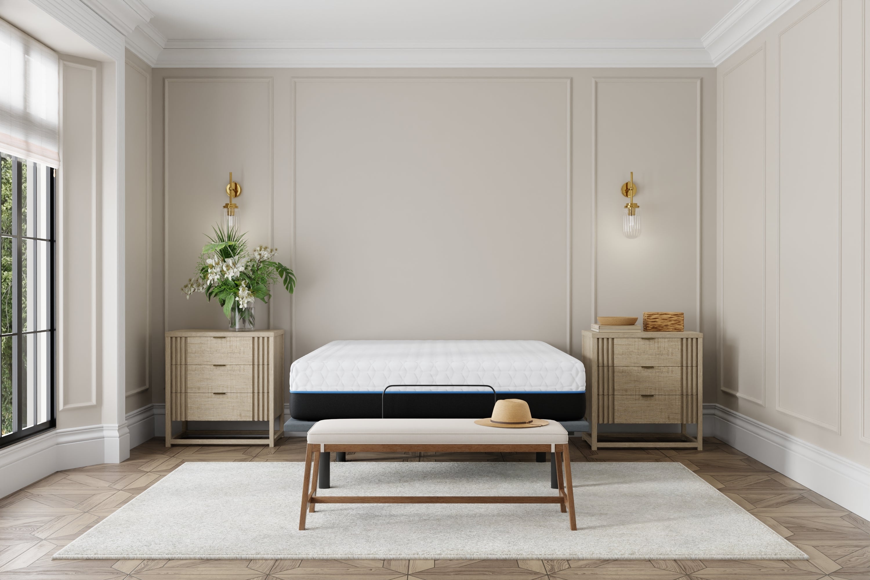 BedTech Copper Lux 14" Plush Memory Foam Mattress With Phase Change Cooling Fabric