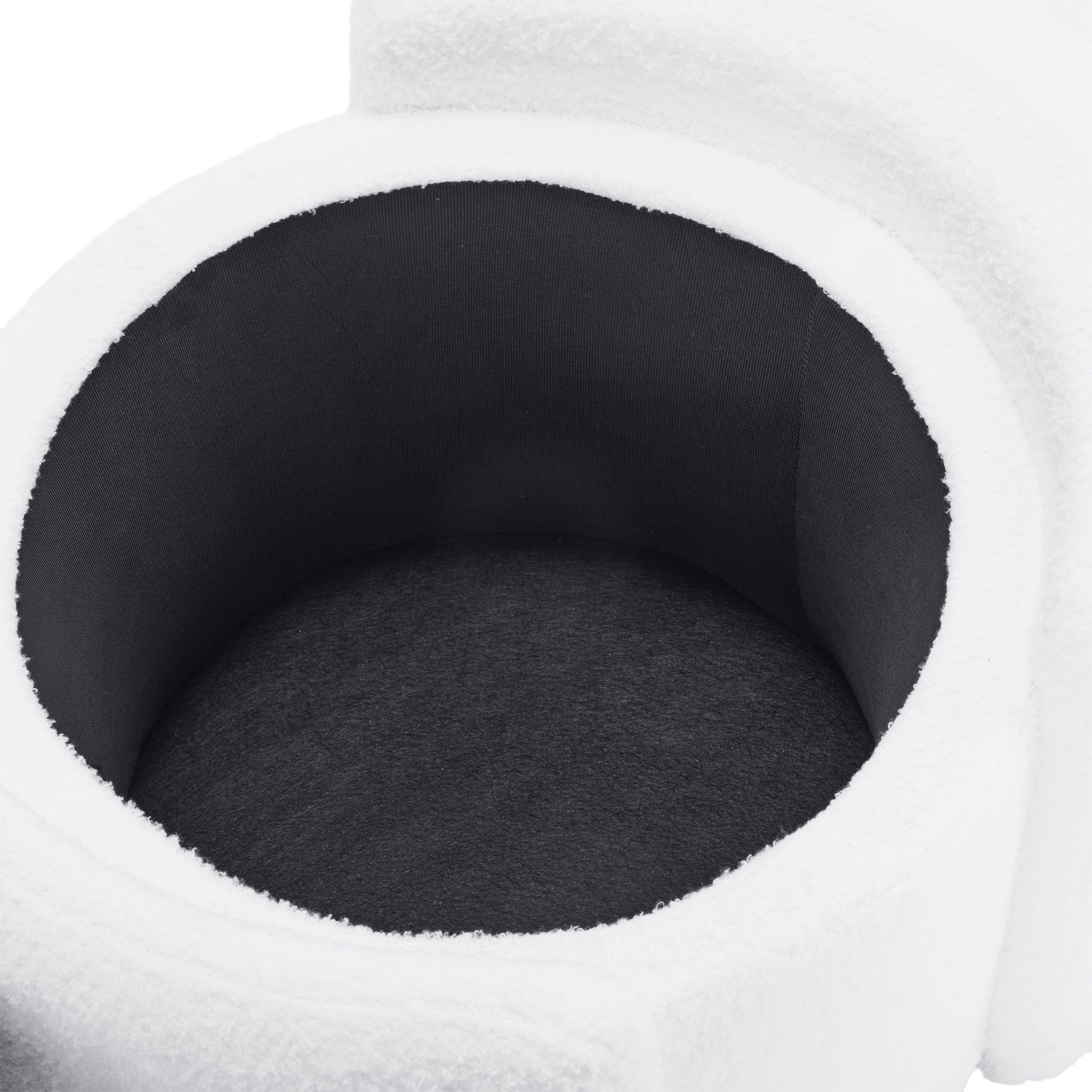 Cozy Boucle Storage Ottoman