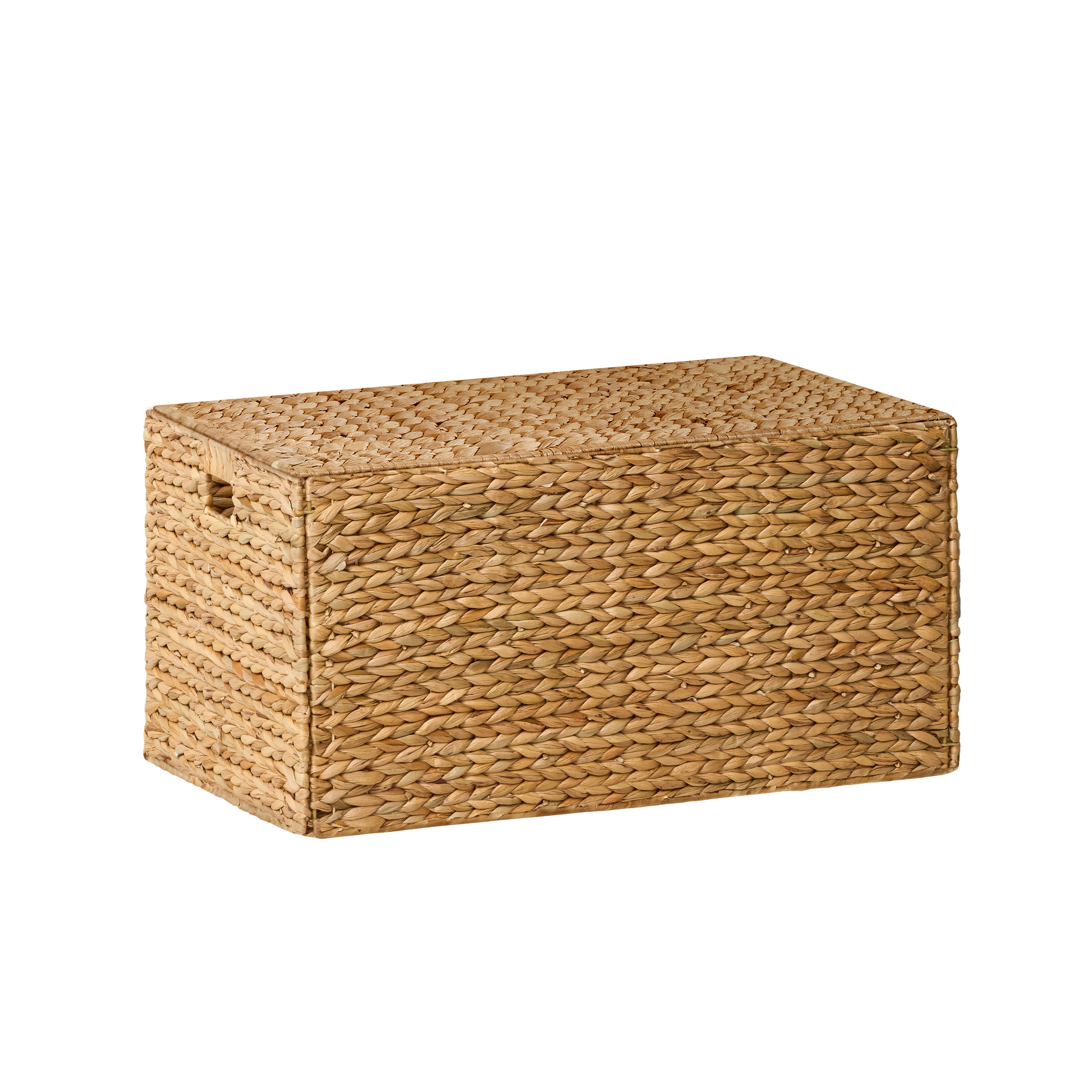Water Hyacinth Rectangular Brown Storage Trunk