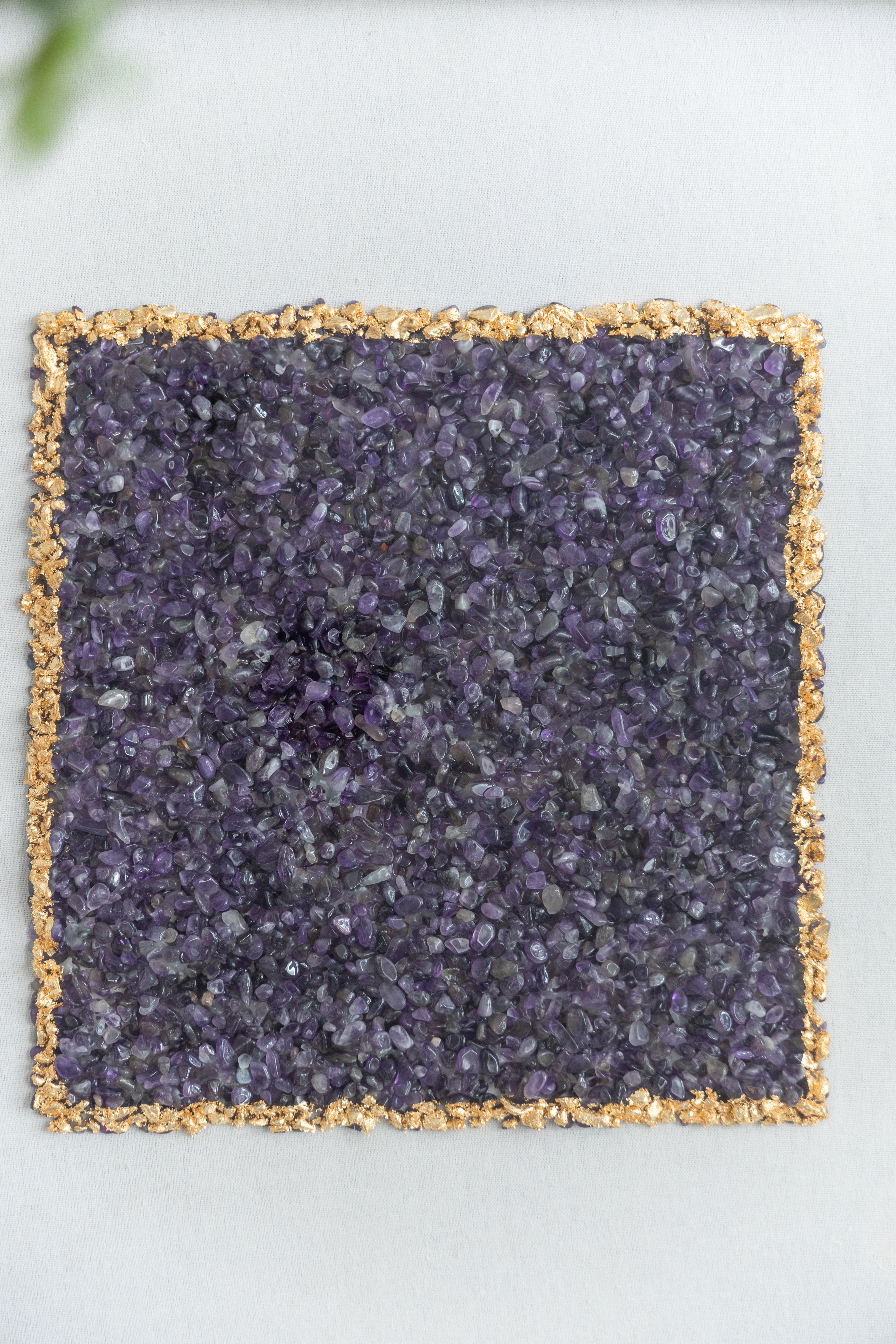 Lillian Purple Crystal Shadow Boxes Wall Décor