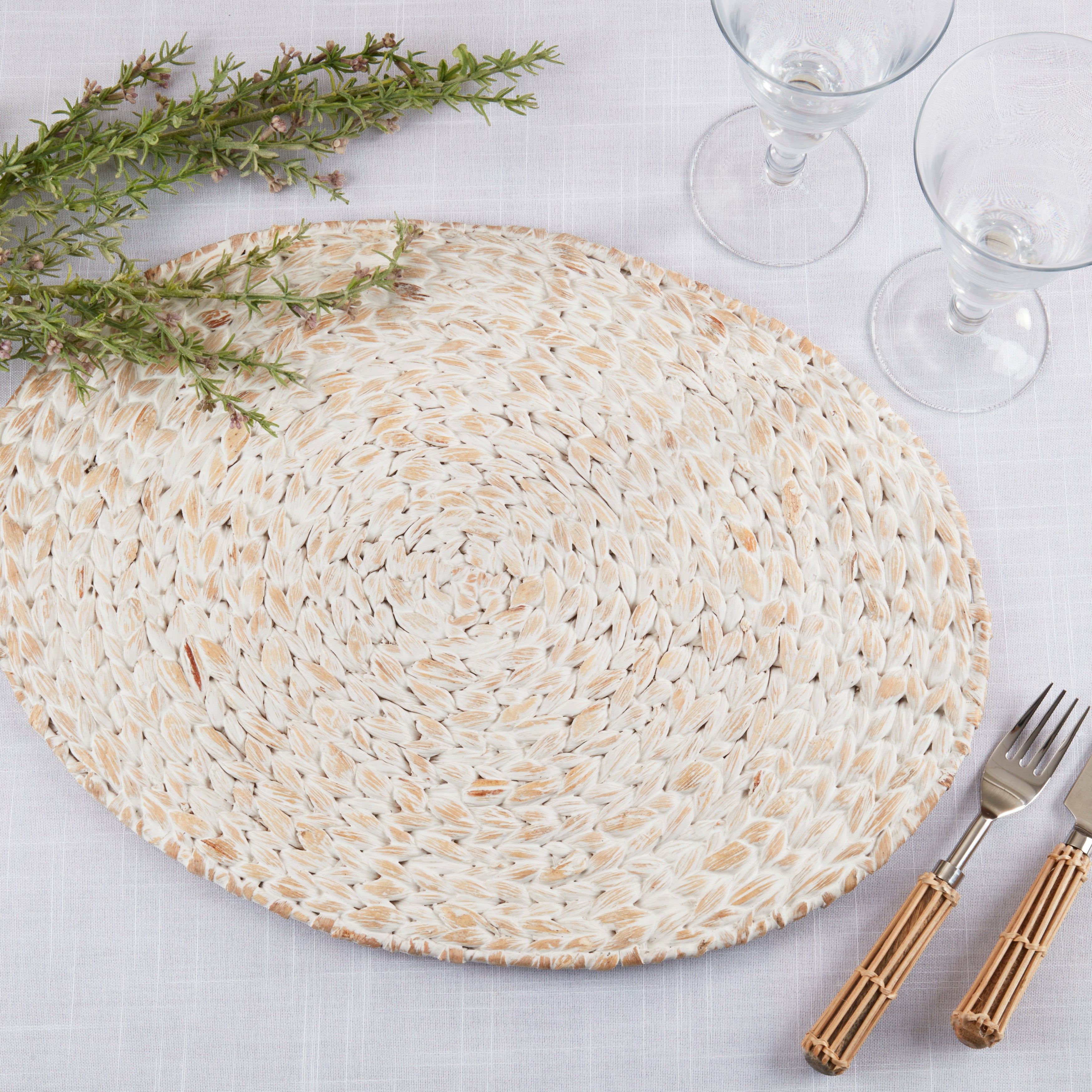 Water Hyacinth Placemats, Set of 4