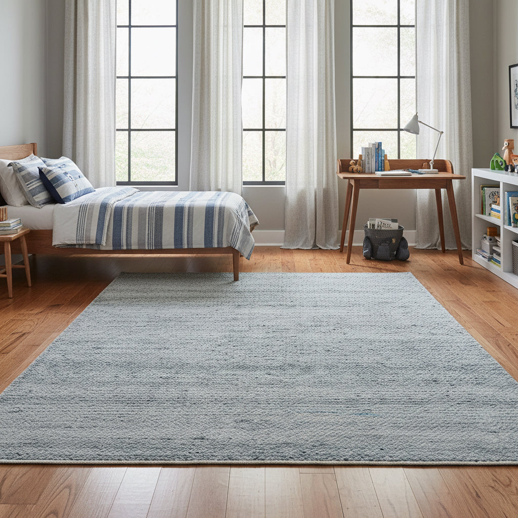 Dusk Hand-Woven Solid Indoor/Outdoor Area Rug