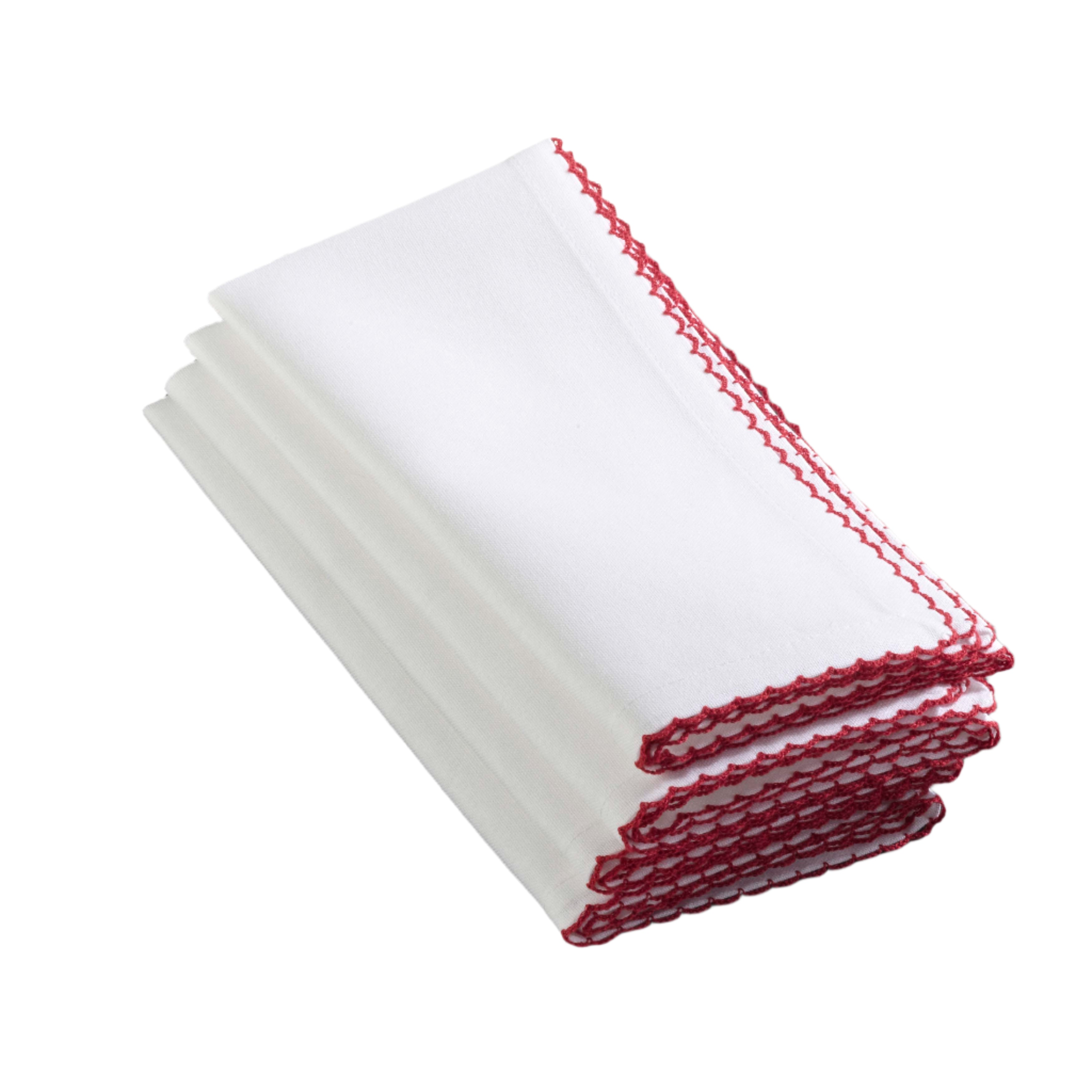 Whip Stitched Table Napkin, Set of 4