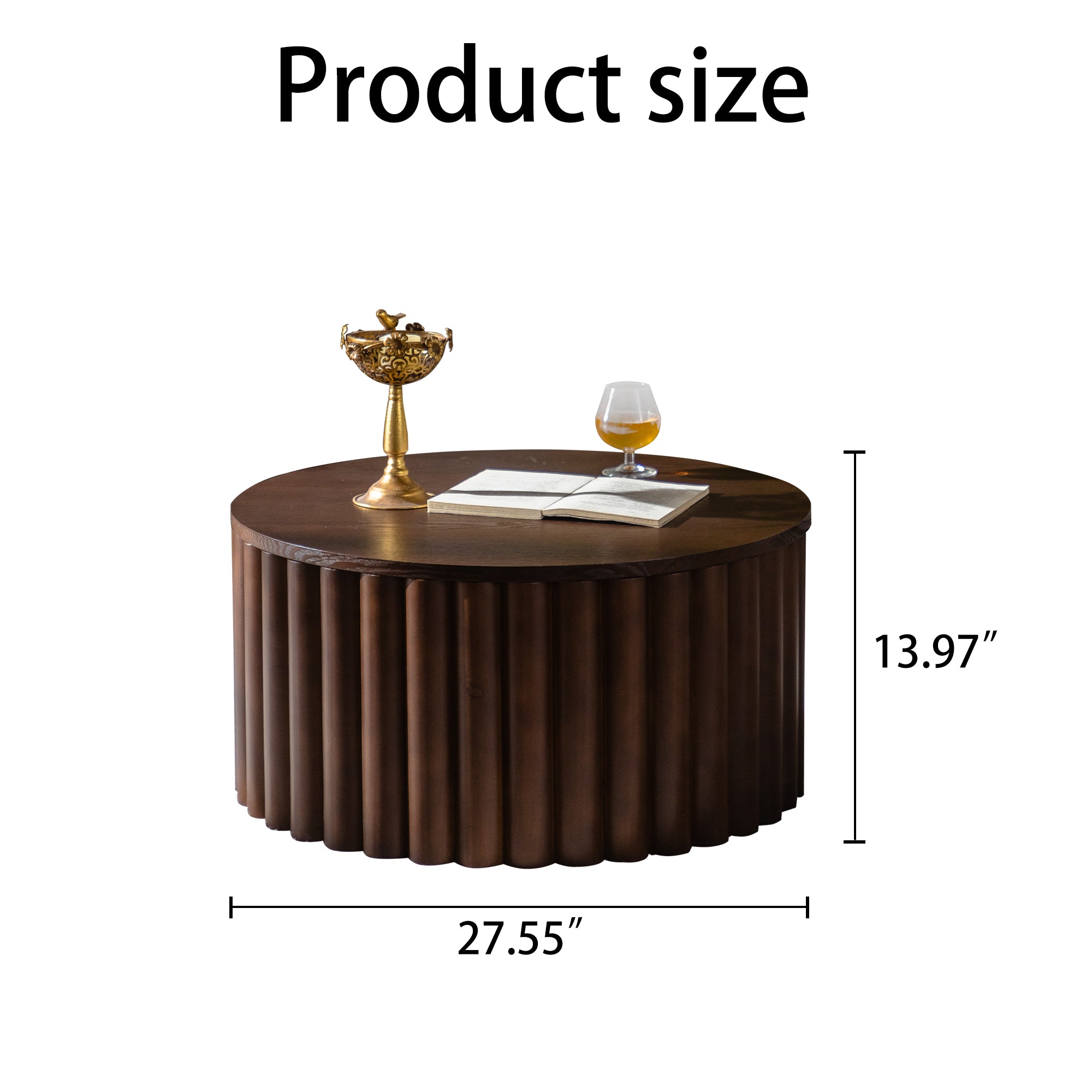 Round Coffee Table With Lift Top