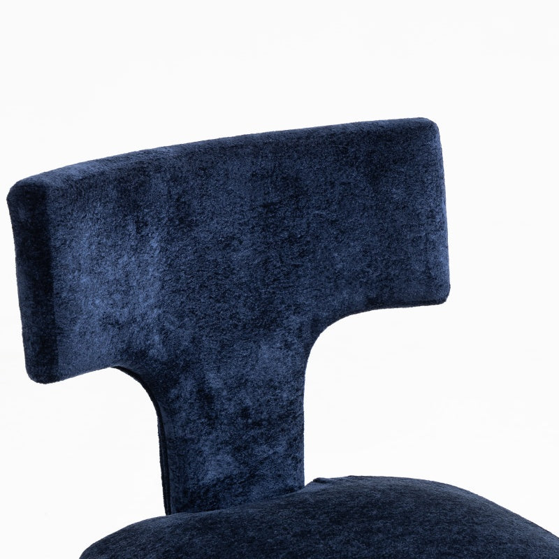 Upholstered T-Back Dining Chairs, Set of 2