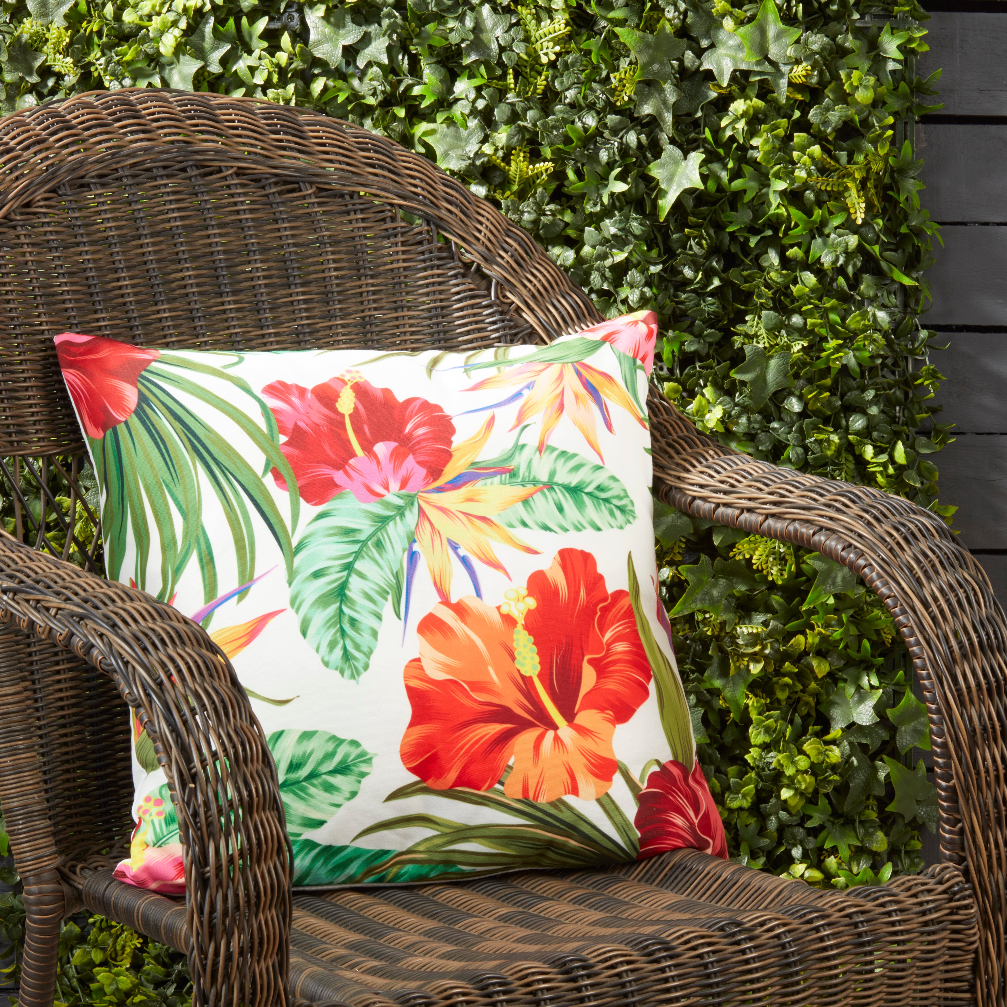 Tahiti Palms Throw Pillow
