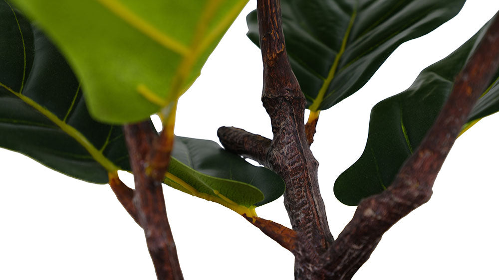 Faux Potted Fiddle Leaf Fig Tree, 3 ft