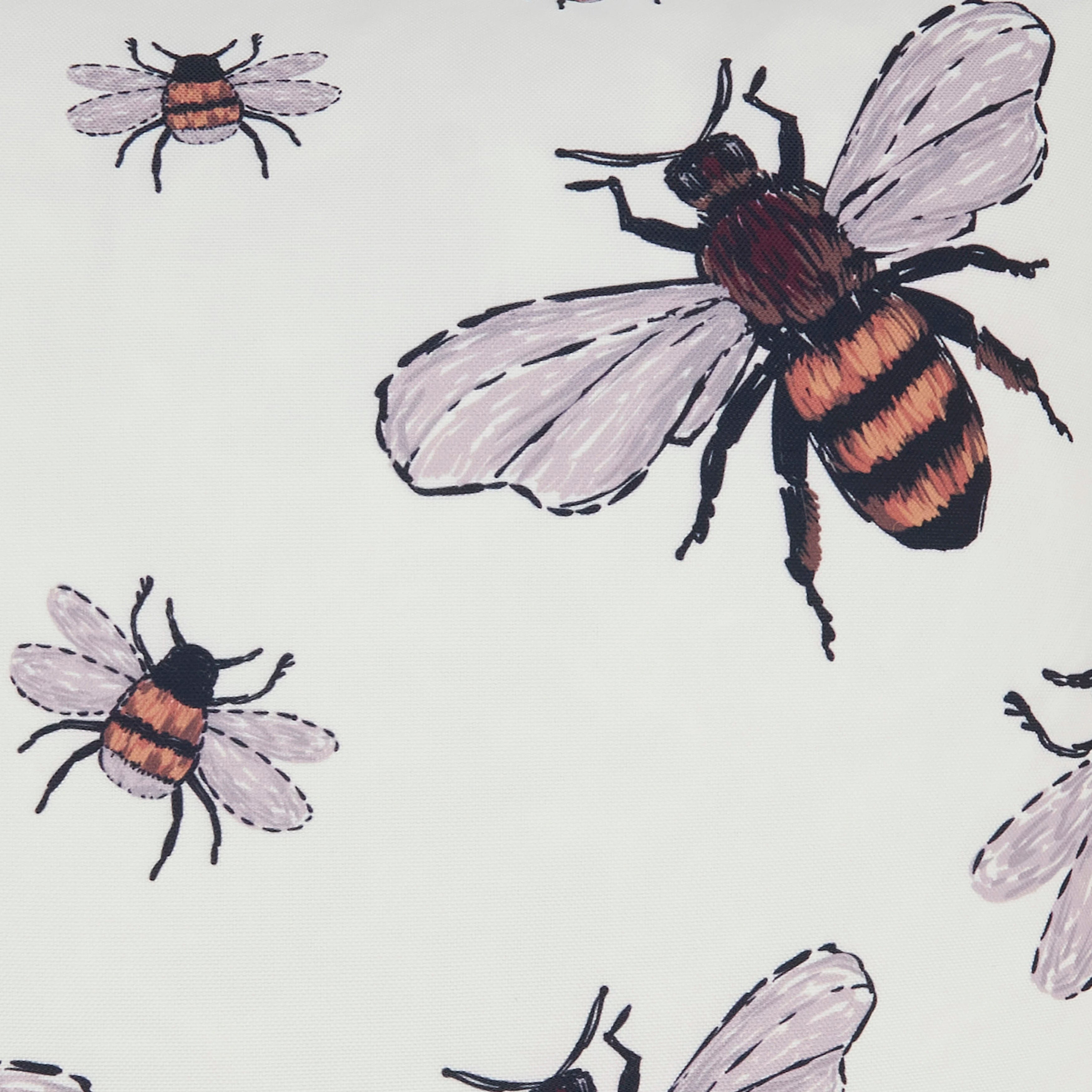 Adorable Bumble Bee Outdoor Polyester Filled Throw Pillow