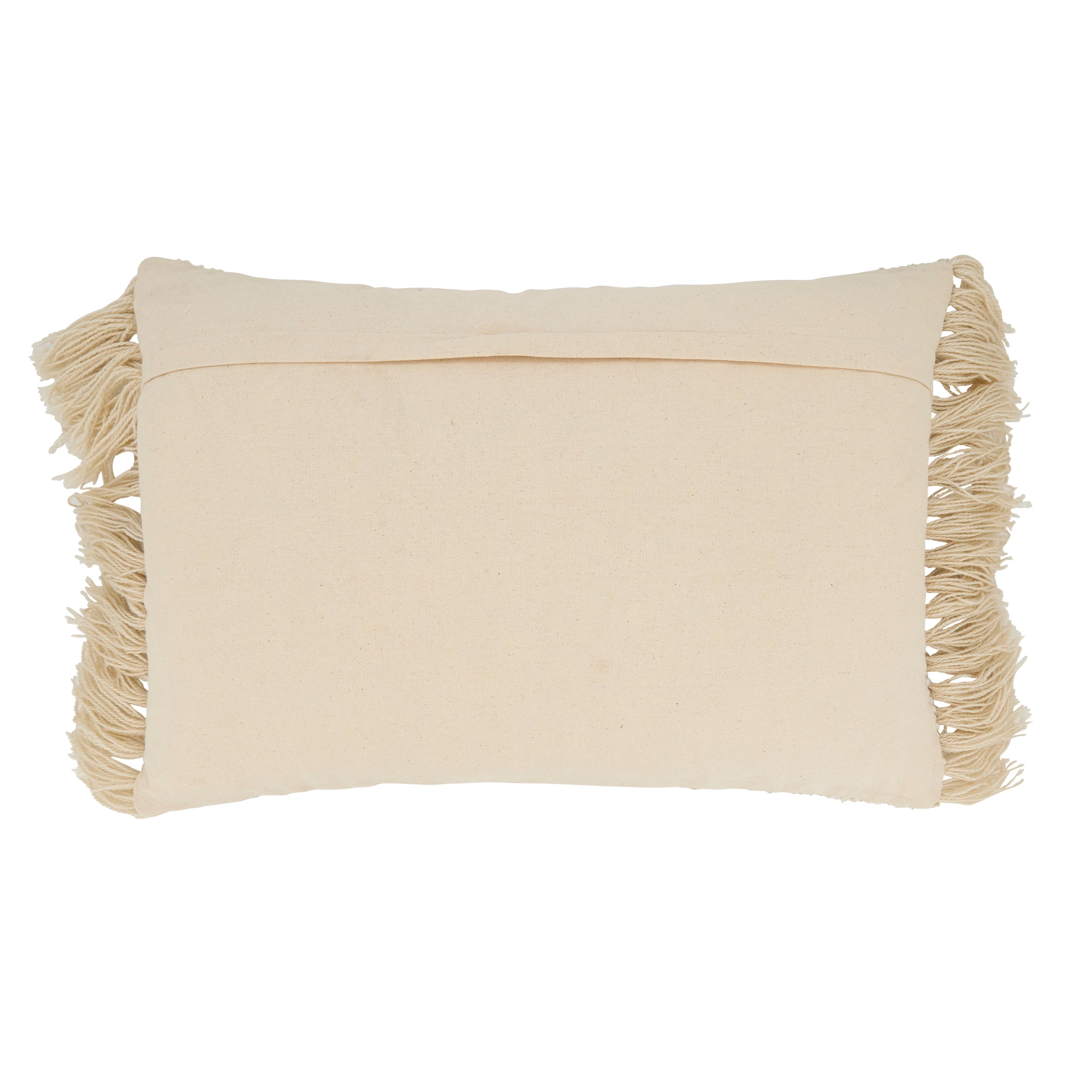Fringe Haven Outdoor Polyester Filled Throw Pillow