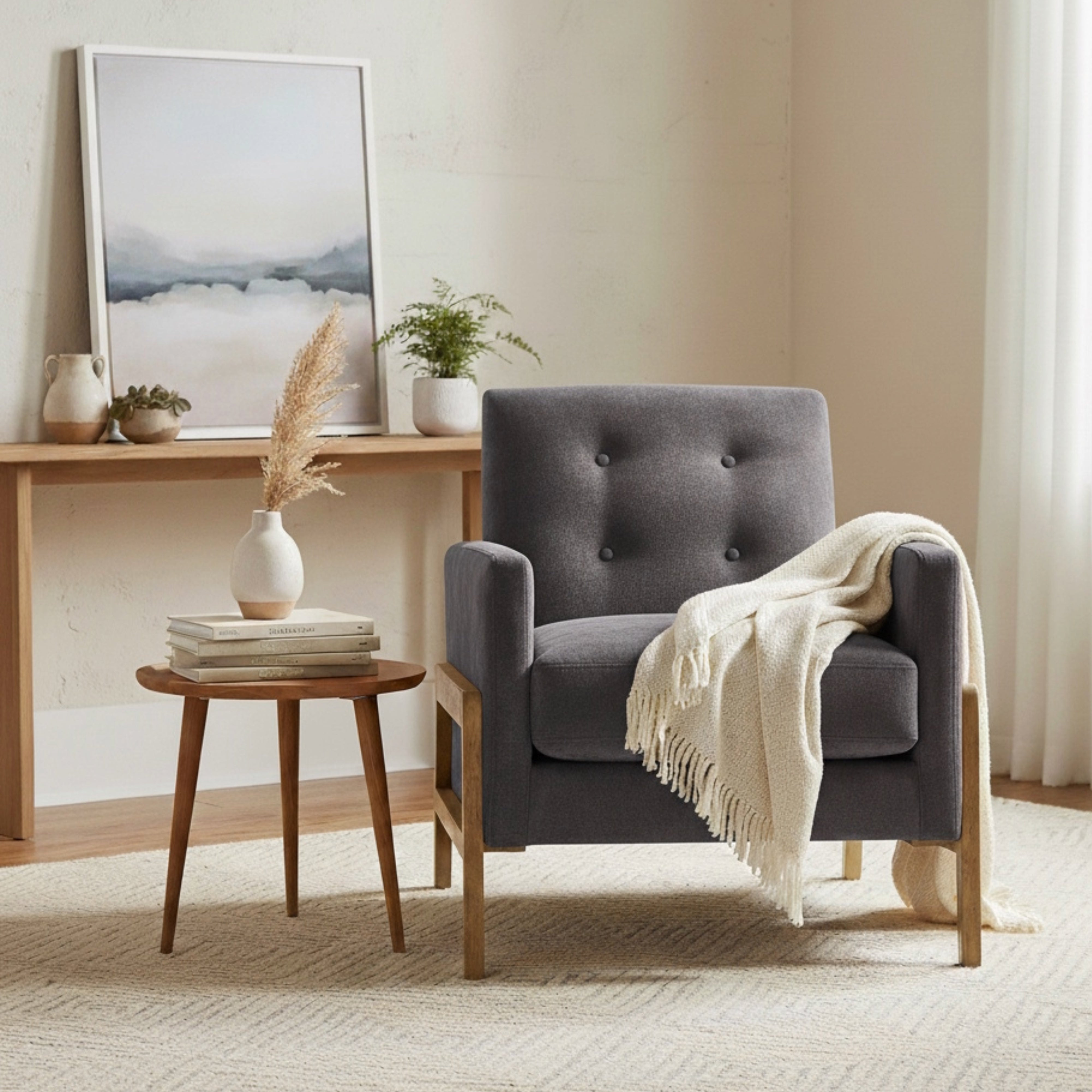 Matson Tufted Back Accent Chair