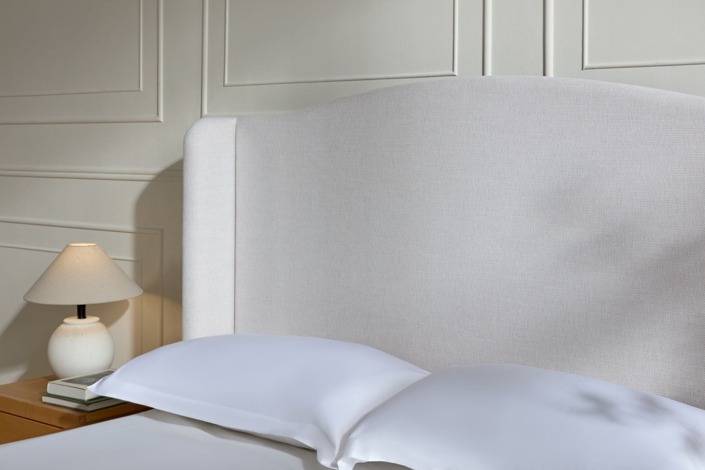 Hannah Upholstered Wingback Bed