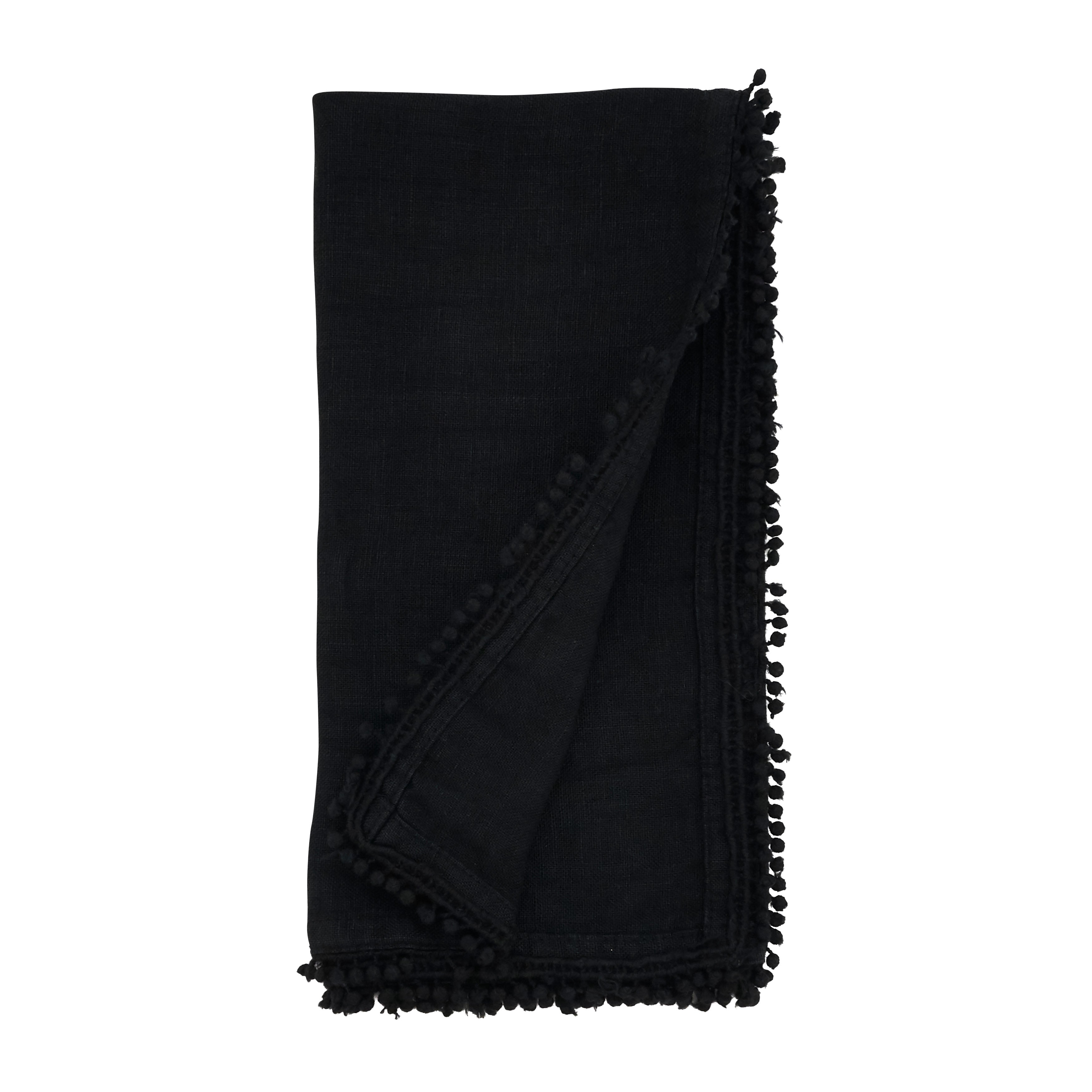 Pom Pom Design Table Napkin, Set of 4