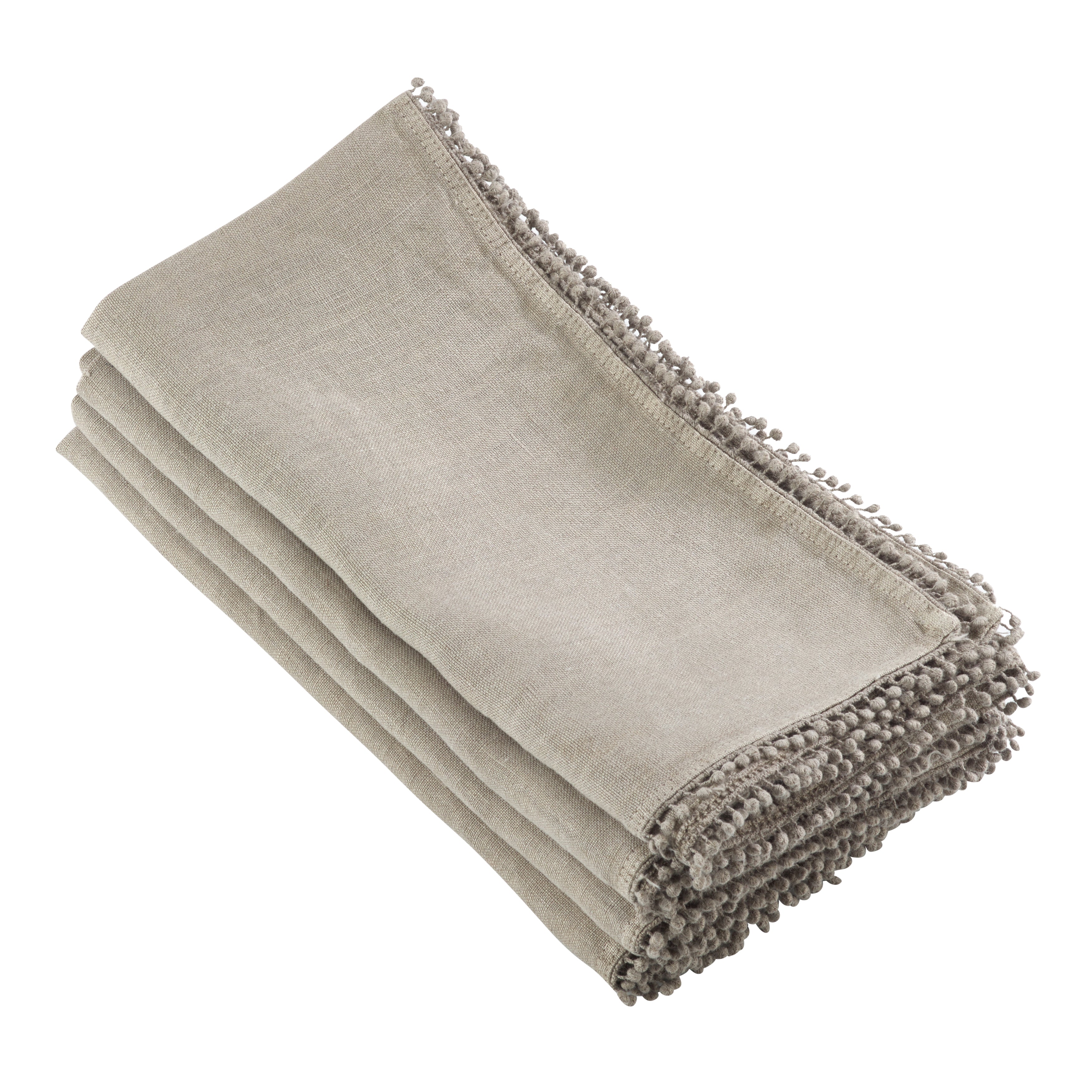 Pom Pom Design Table Napkin, Set of 4