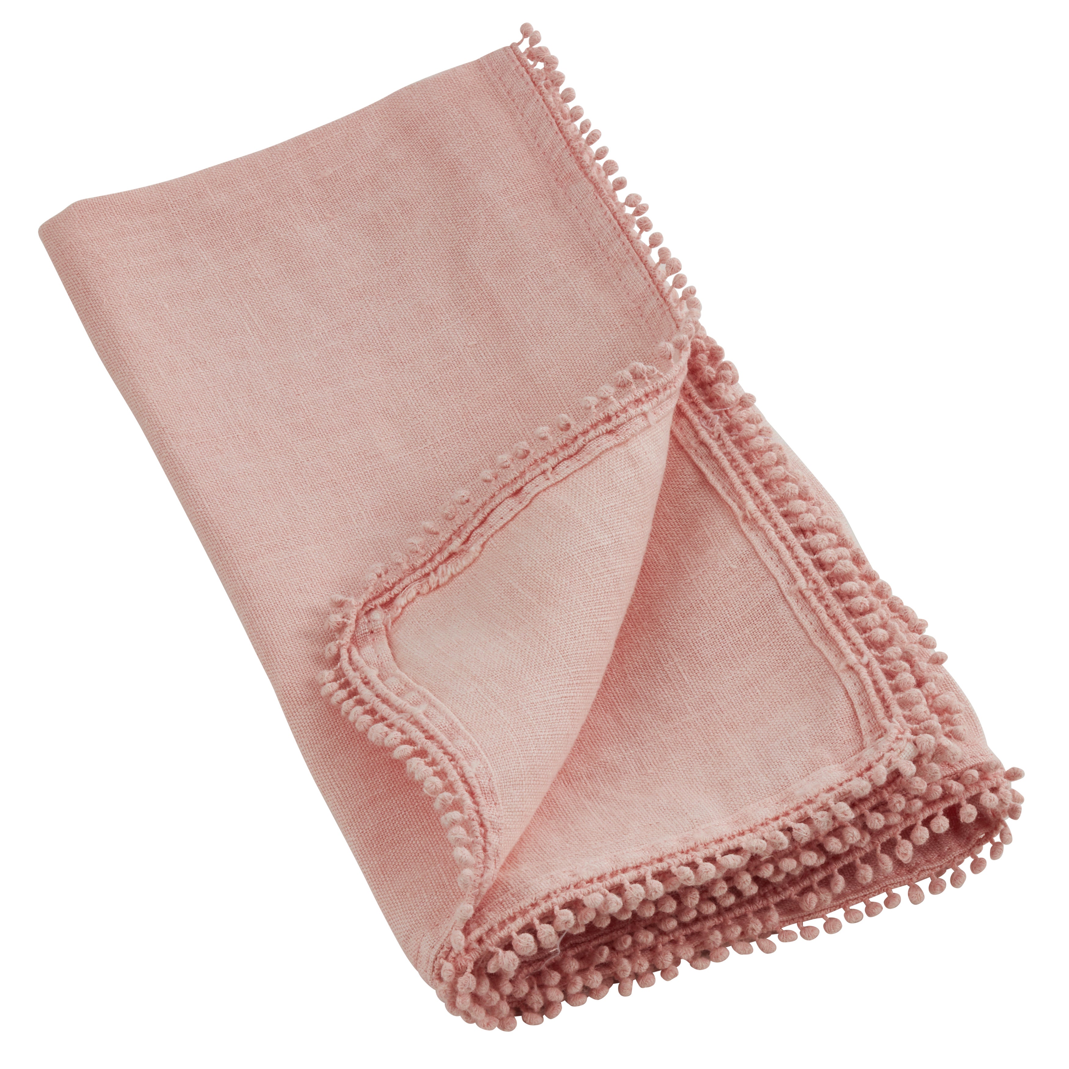 Pom Pom Design Table Napkin, Set of 4