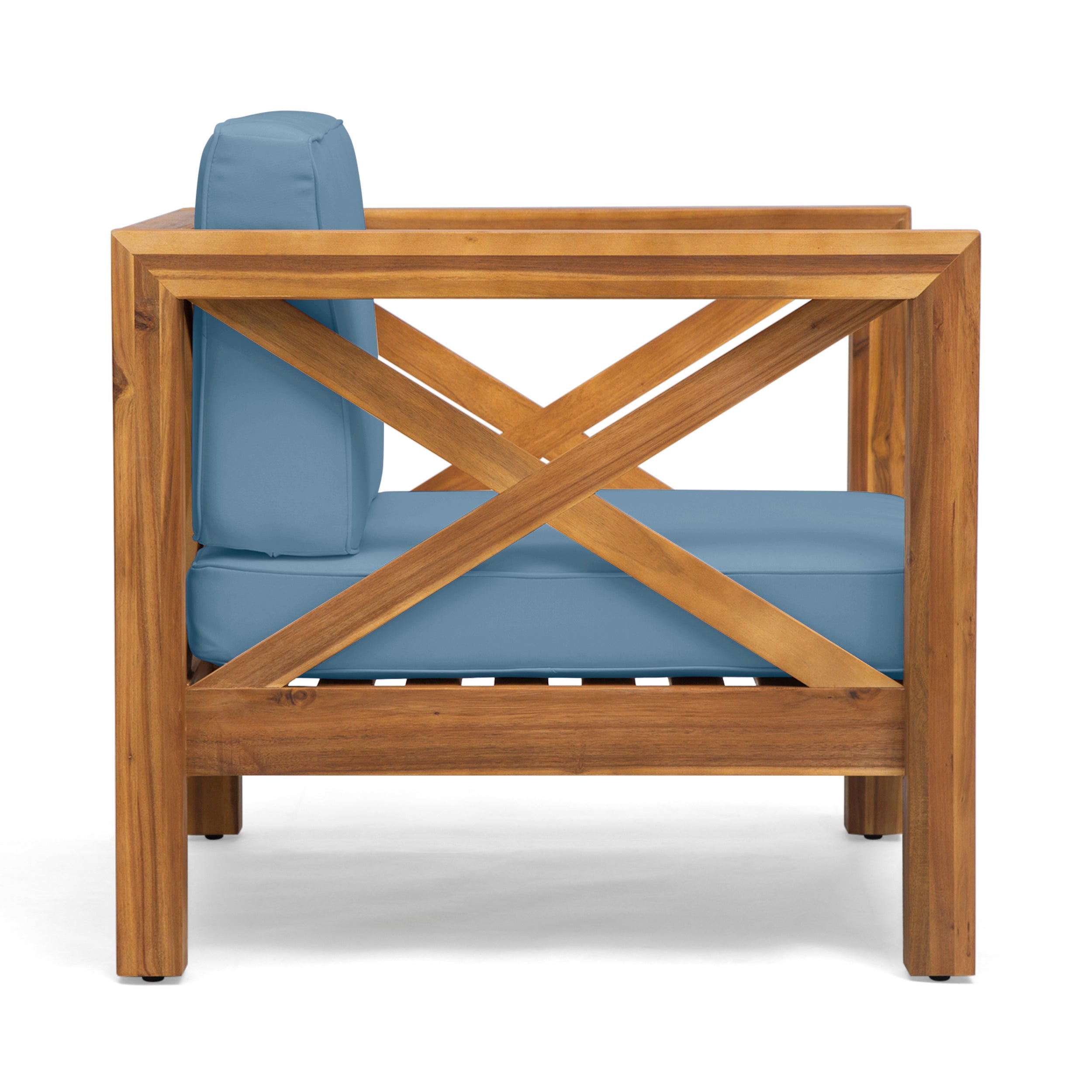 Brava Outdoor Club Chair with Water-Resistant Cushions