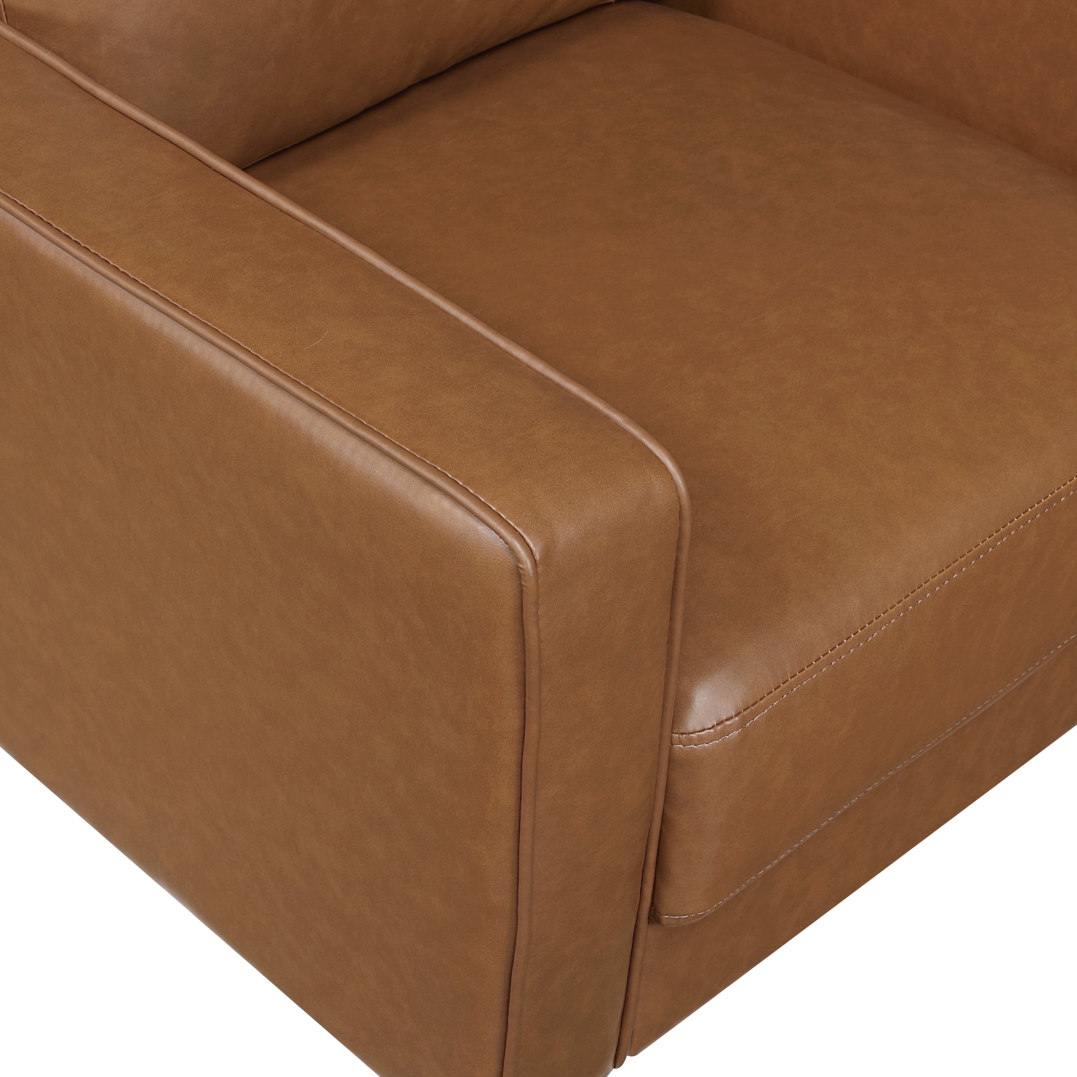 Keegan Modern Faux Leather Accent Chair
