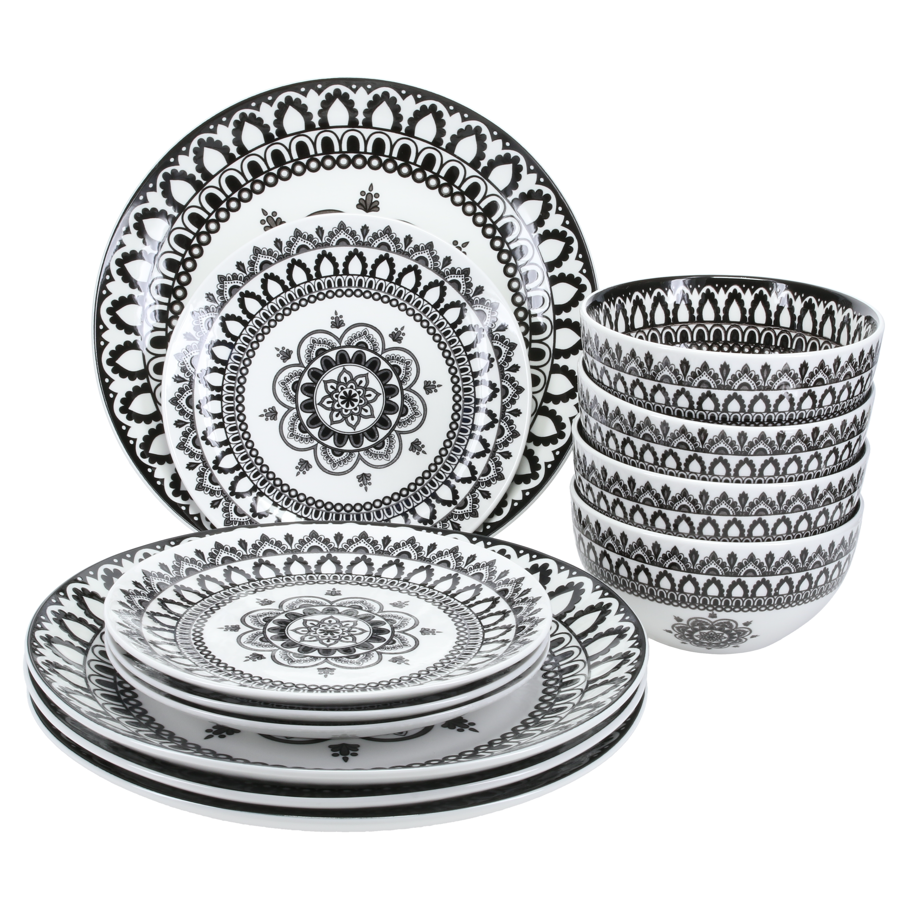 Arabesque 12 Piece Dinnerware Set