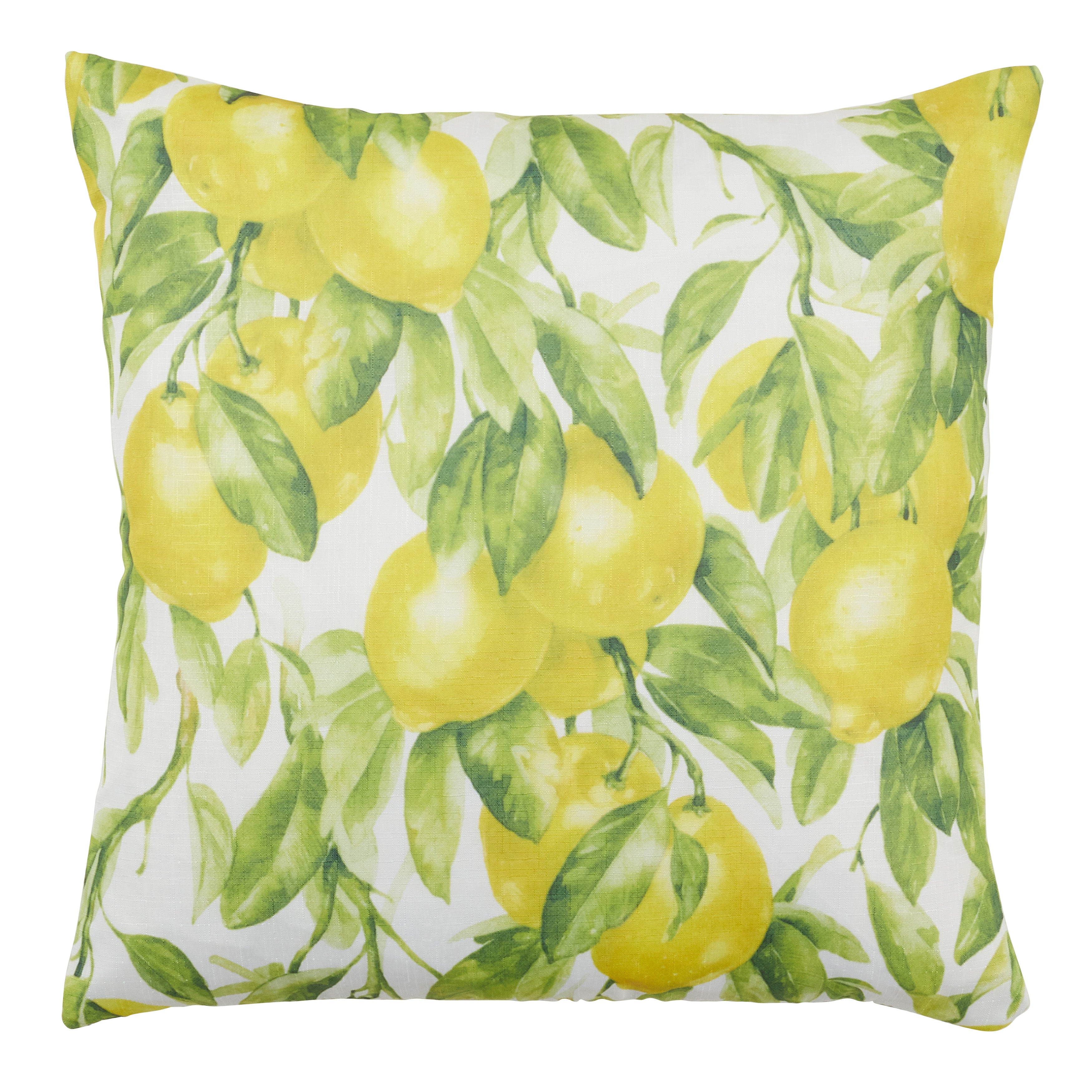 Lemon Print Throw Pillow