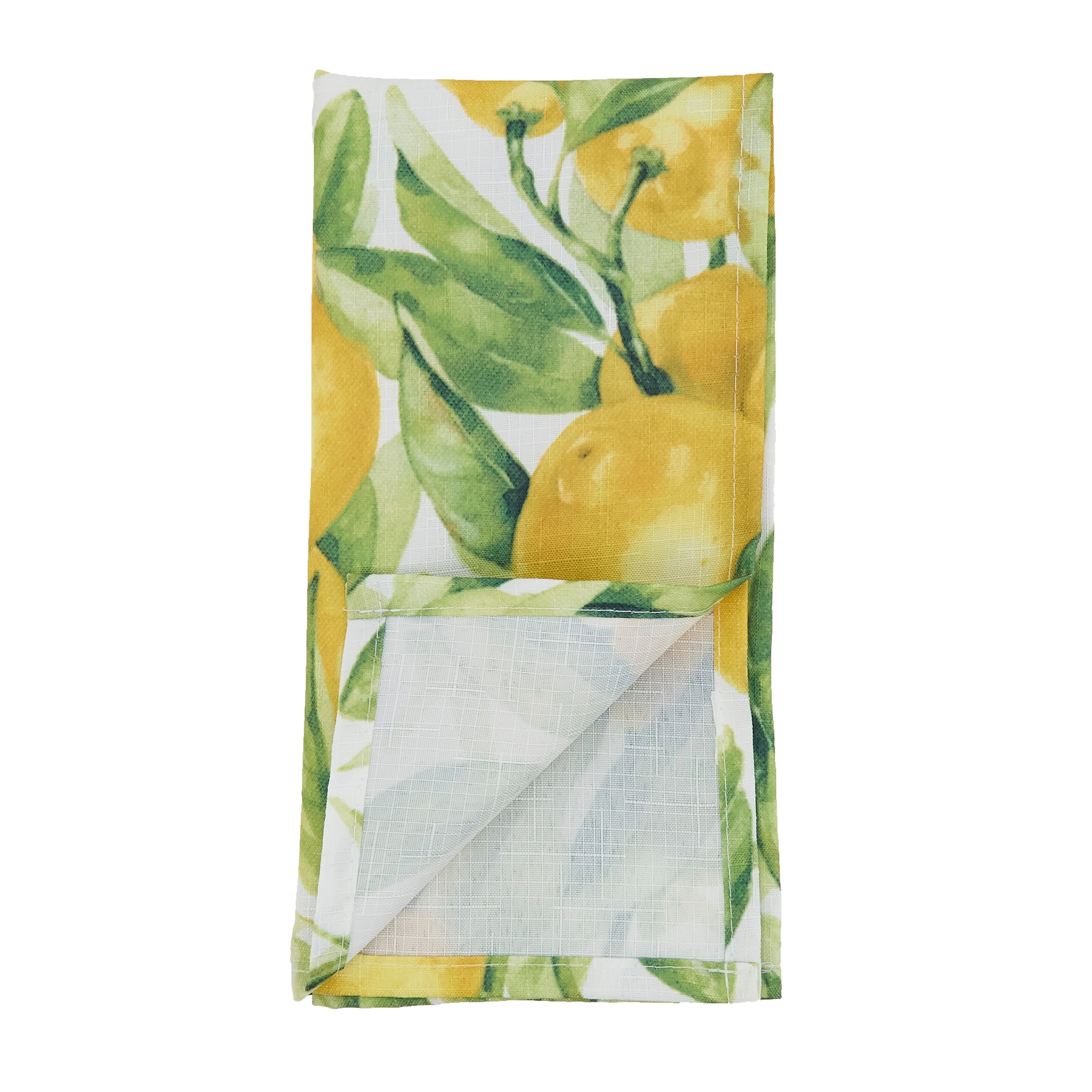 Printed Lemon Table Napkins, Set of 12