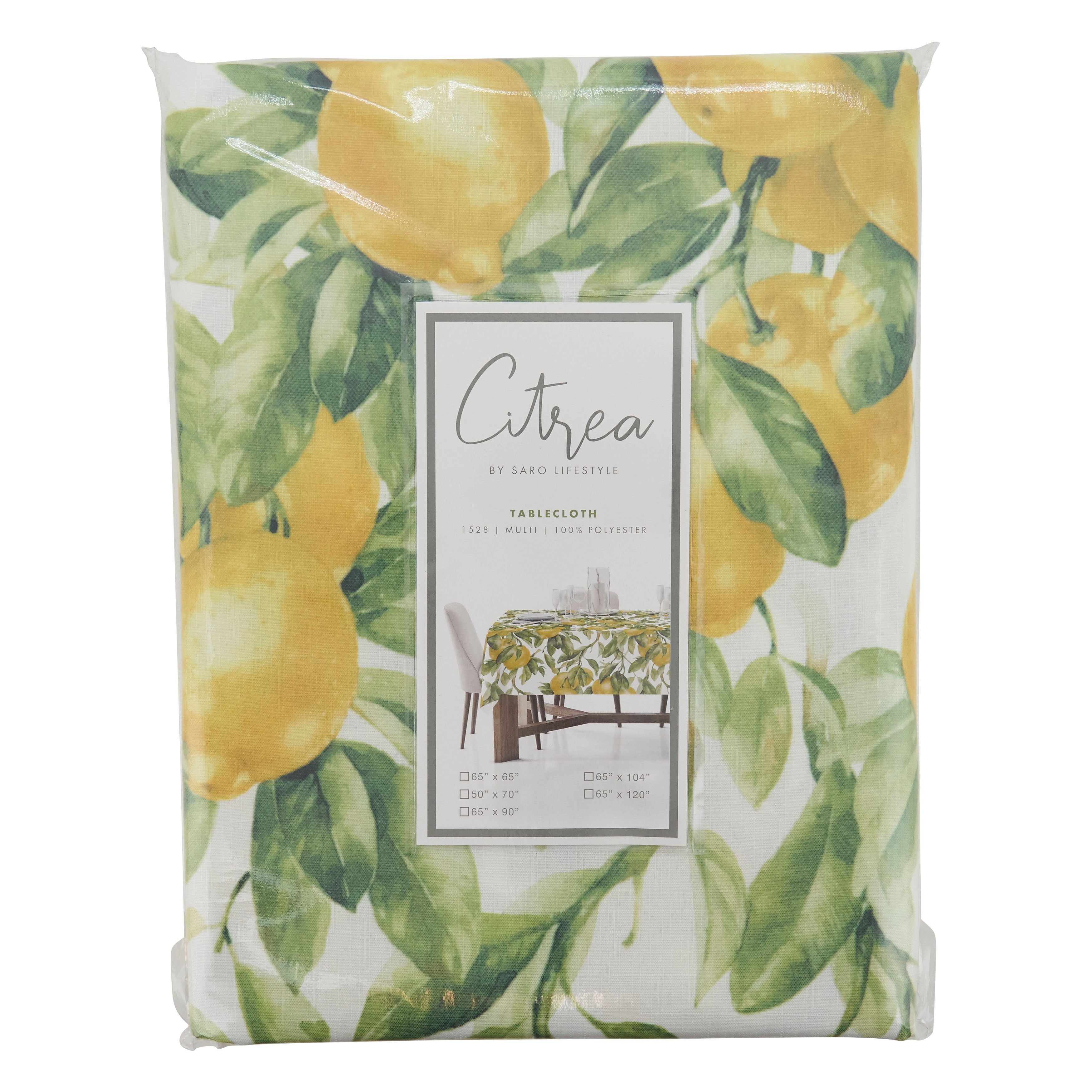 Printed Lemon Tablecloth