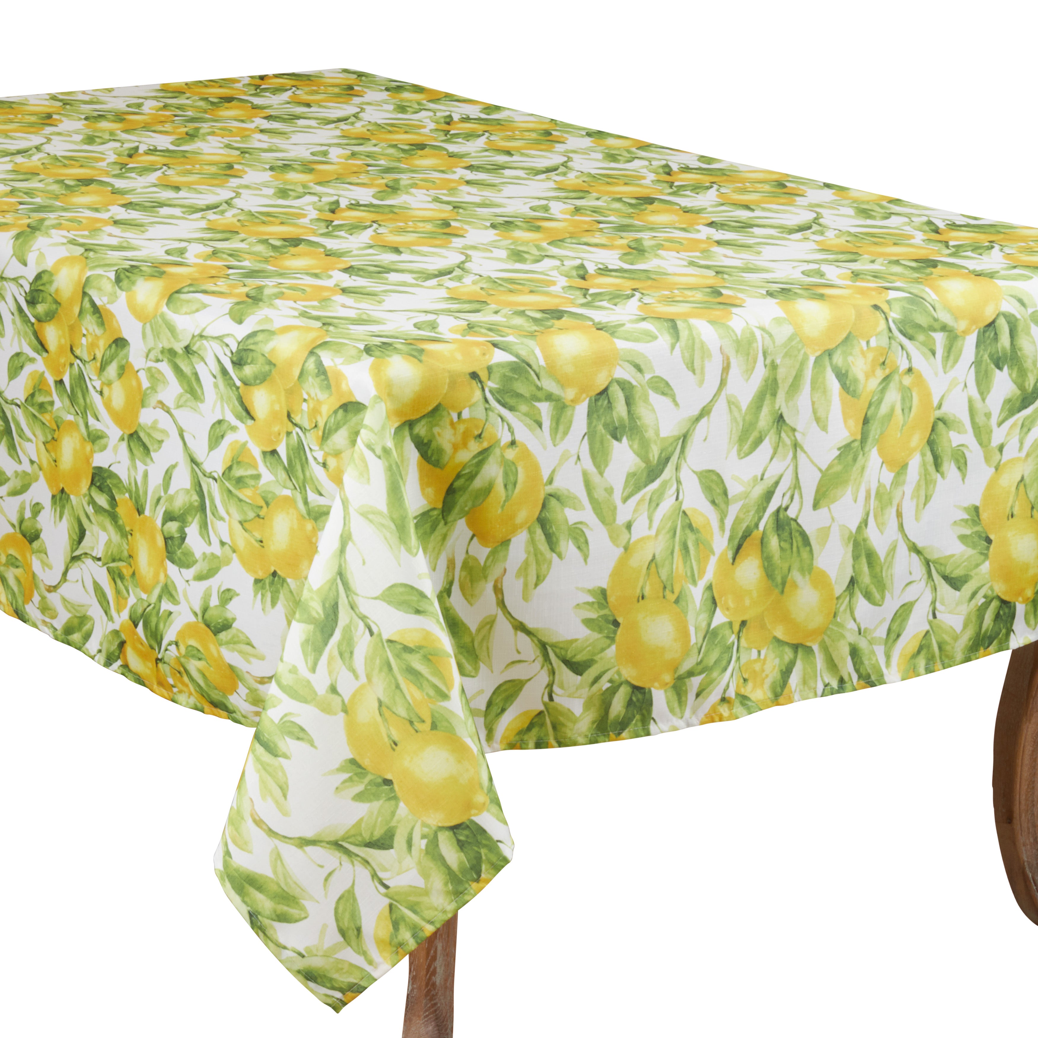 Printed Lemon Tablecloth