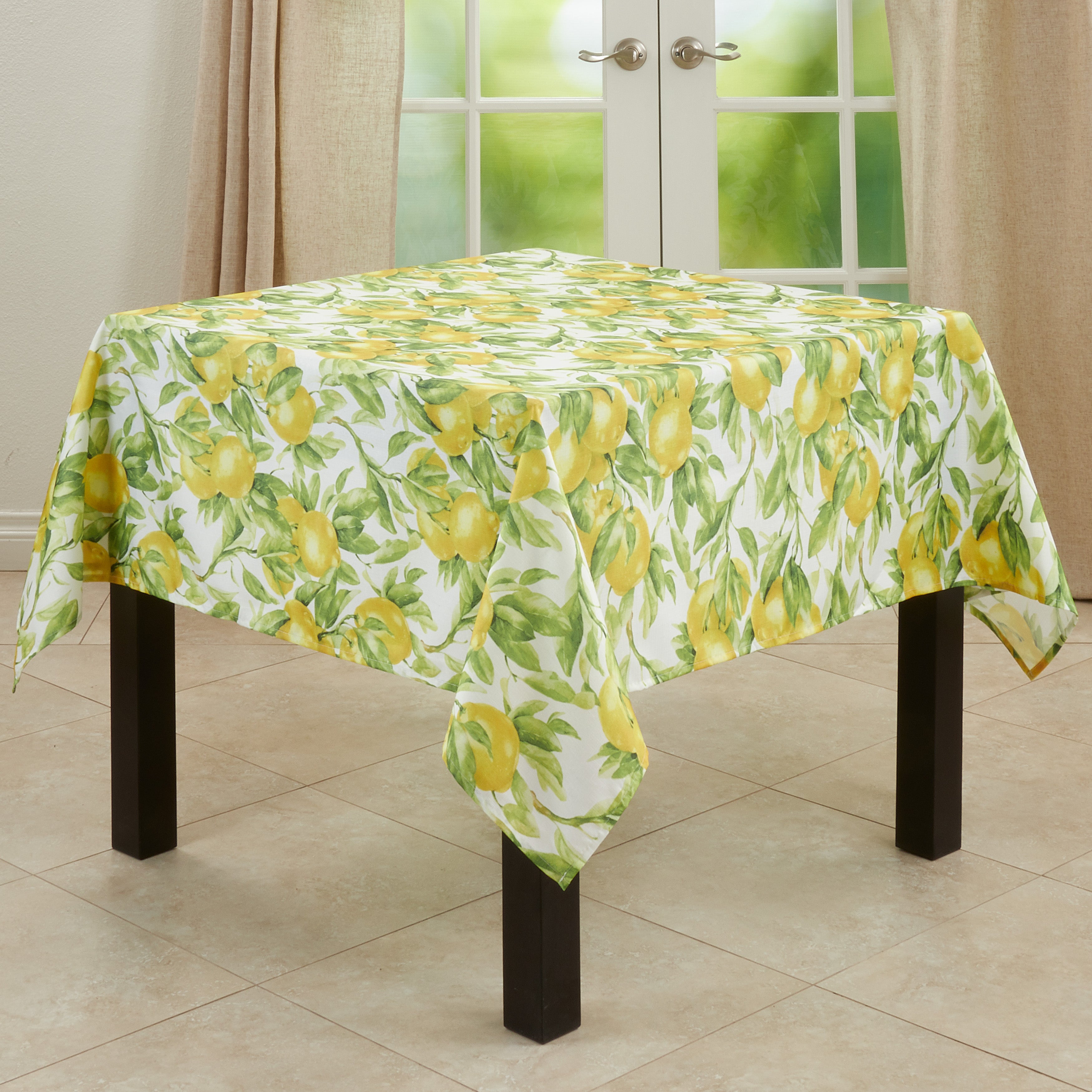 Printed Lemon Tablecloth