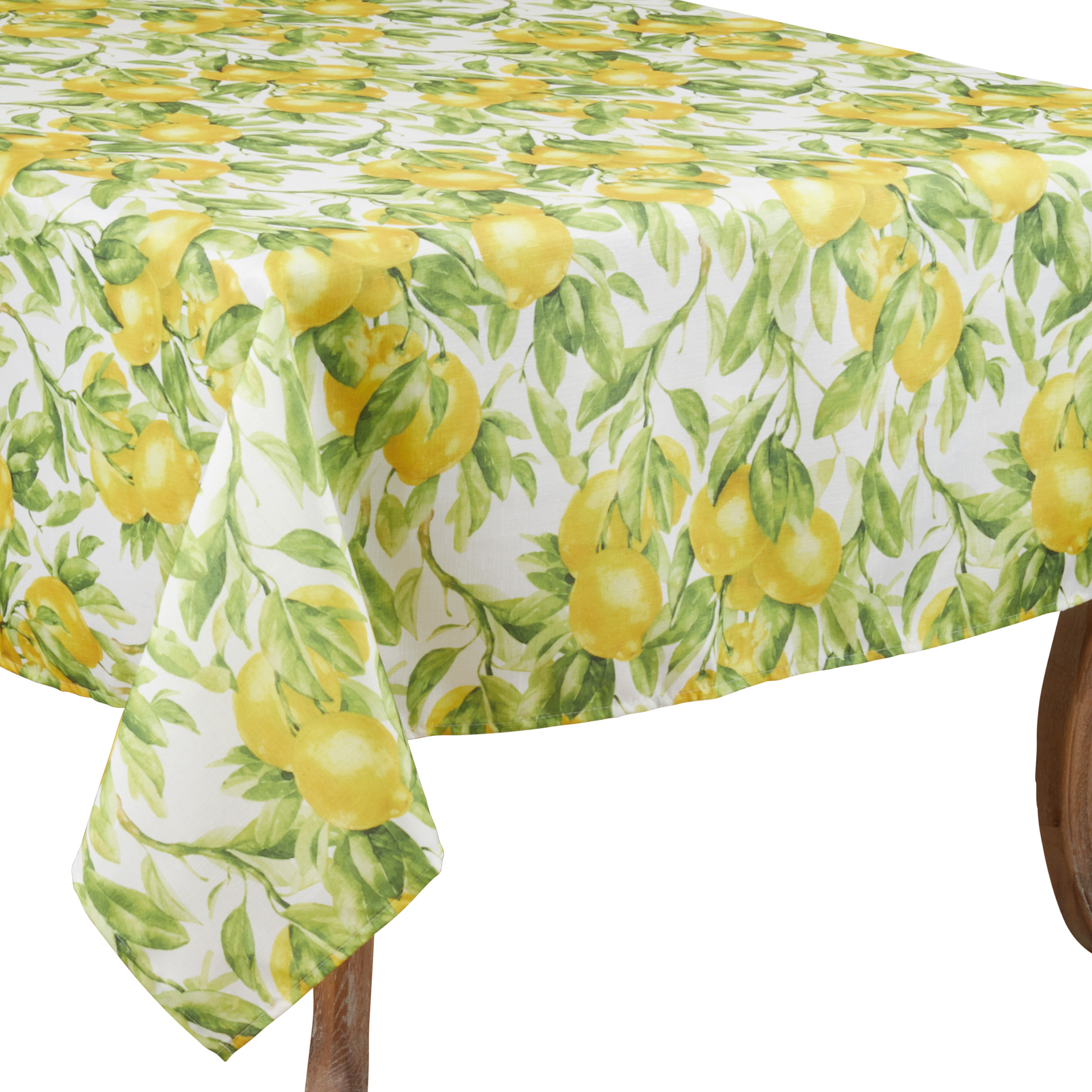 Printed Lemon Tablecloth